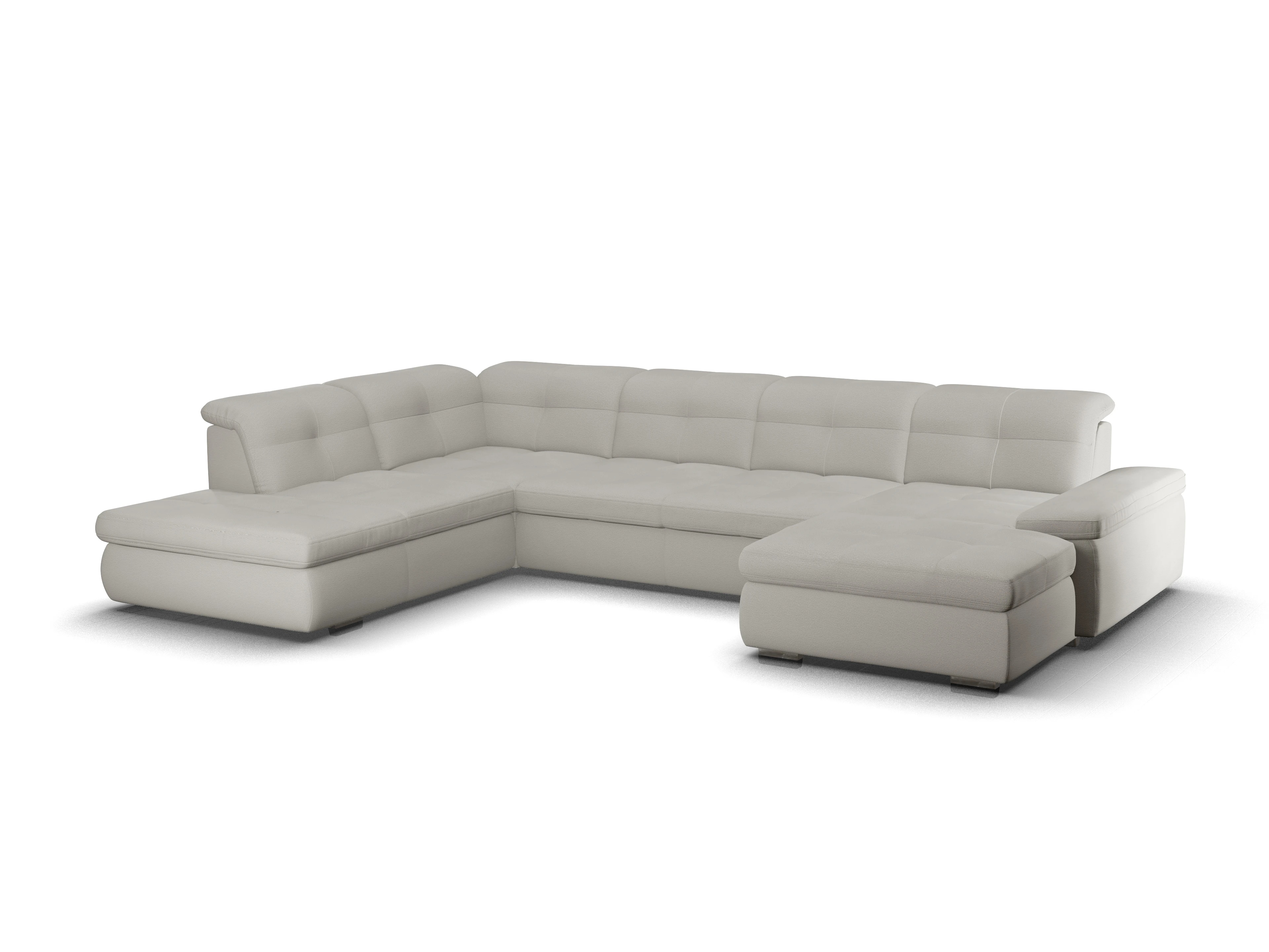 Sitz Concept smart 1001 Canapé Large SE 1,5Aho R Ansicht des Produktes SC Smart 1001 Wohnlandschaft offen beidseitig in Stoff Grau