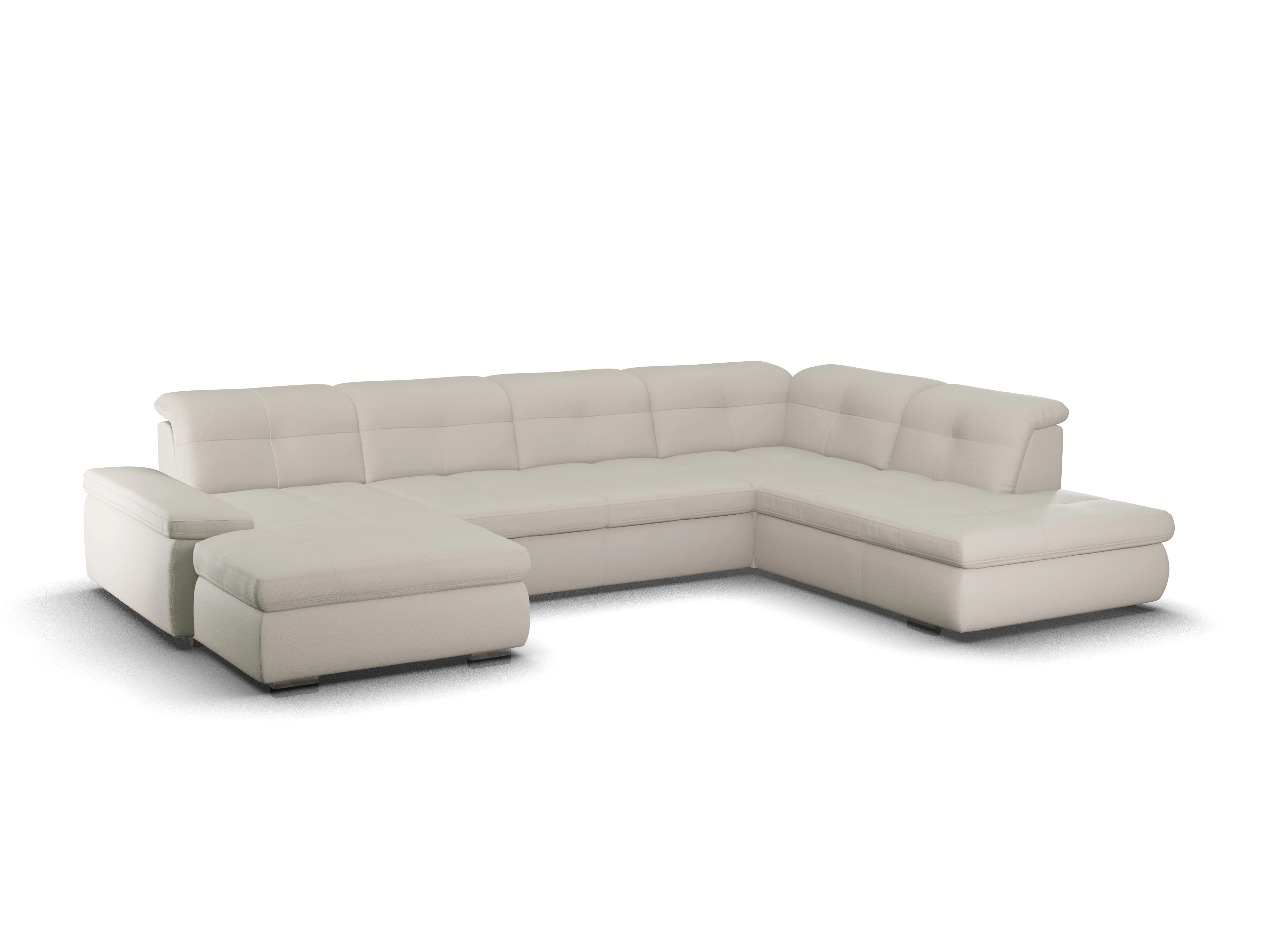 Ansicht des Produktes SC Smart 1001 Wohnlandschaft offen beidseitig in Stoff Beige