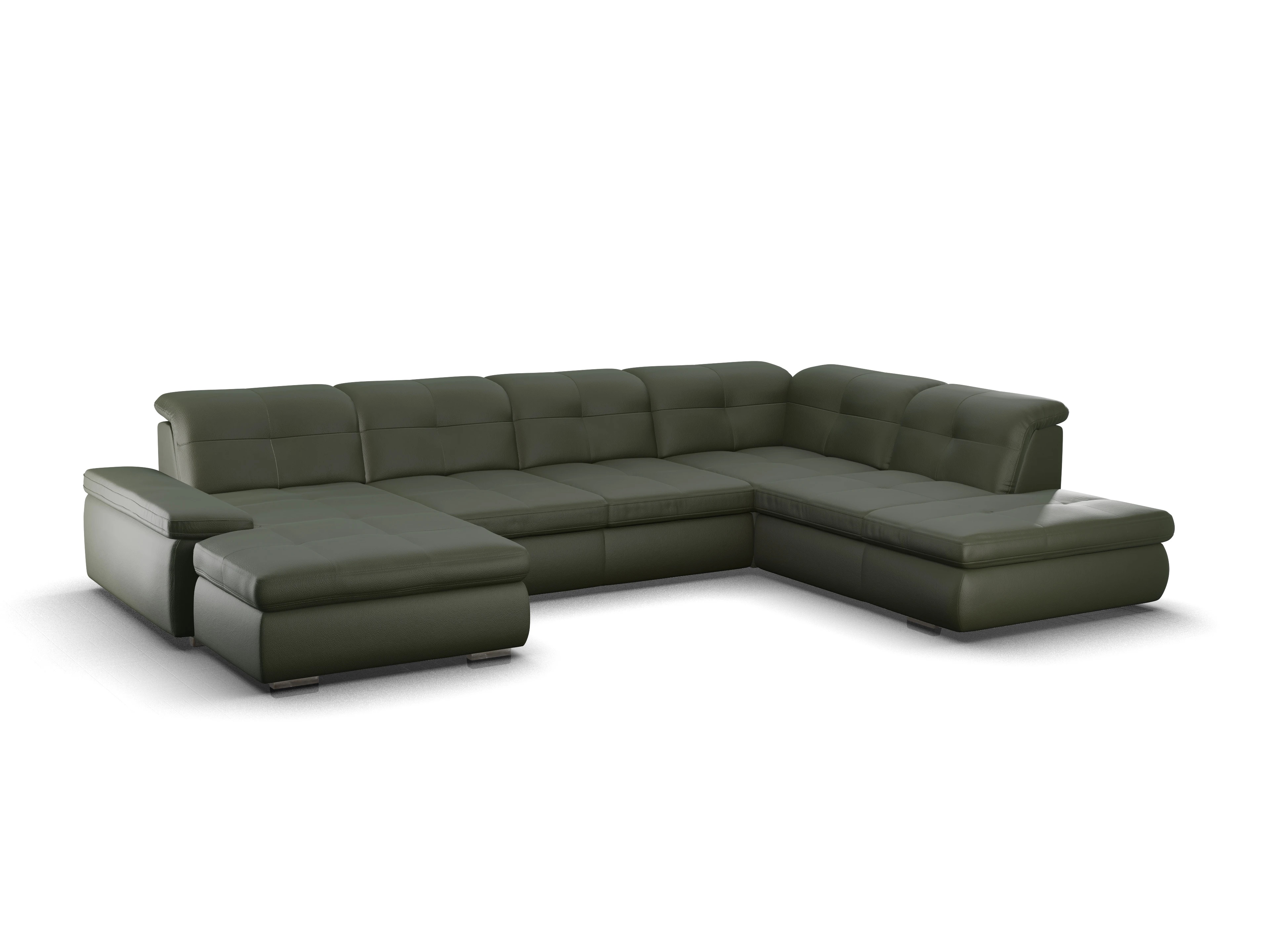 Sitz Concept smart 1001 Canapé Large SE 1,5Aho L Ansicht des Produktes SC Smart 1001 Wohnlandschaft offen beidseitig in Stoff Grün