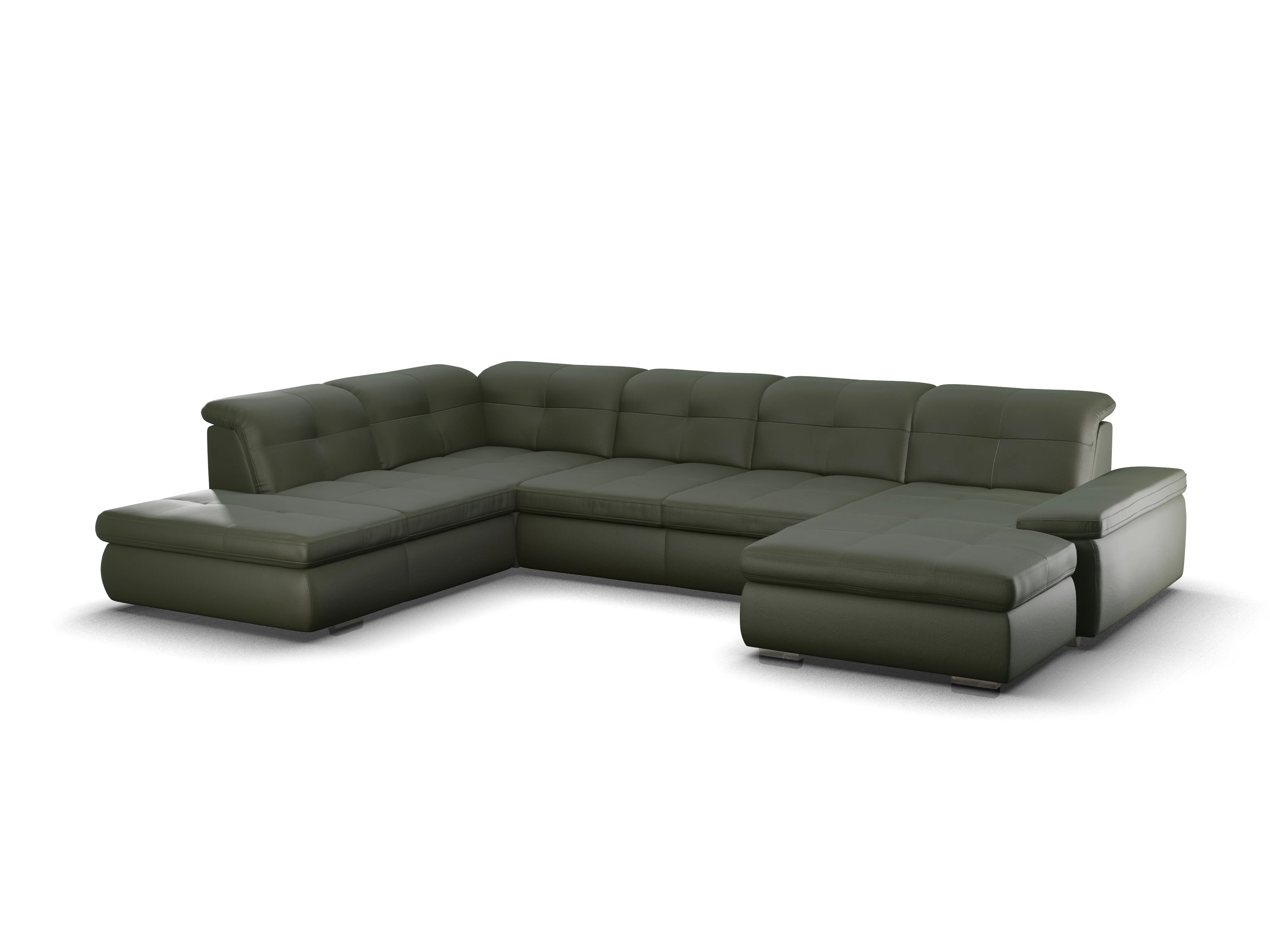 Sitz Concept smart 1001 Canapé Large SE 1,5Aho R Ansicht des Produktes SC Smart 1001 Wohnlandschaft offen beidseitig in Stoff Grün