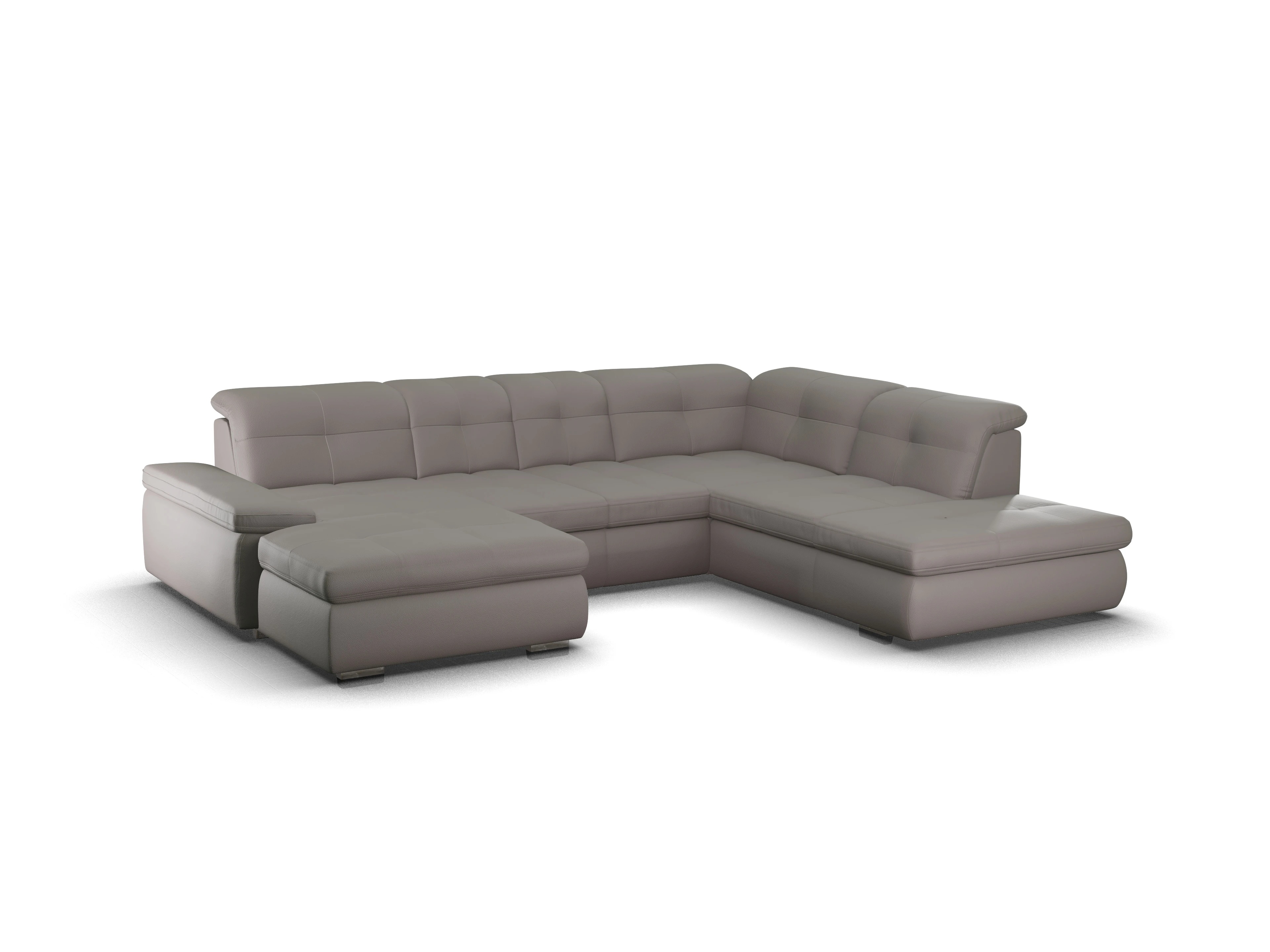 Sitz Concept smart 1001 Canape Small SE 1,5Aho L Ansicht des Produktes SC Smart 1001 Wohnlandschaft offen beidseitig in Stoff Braun