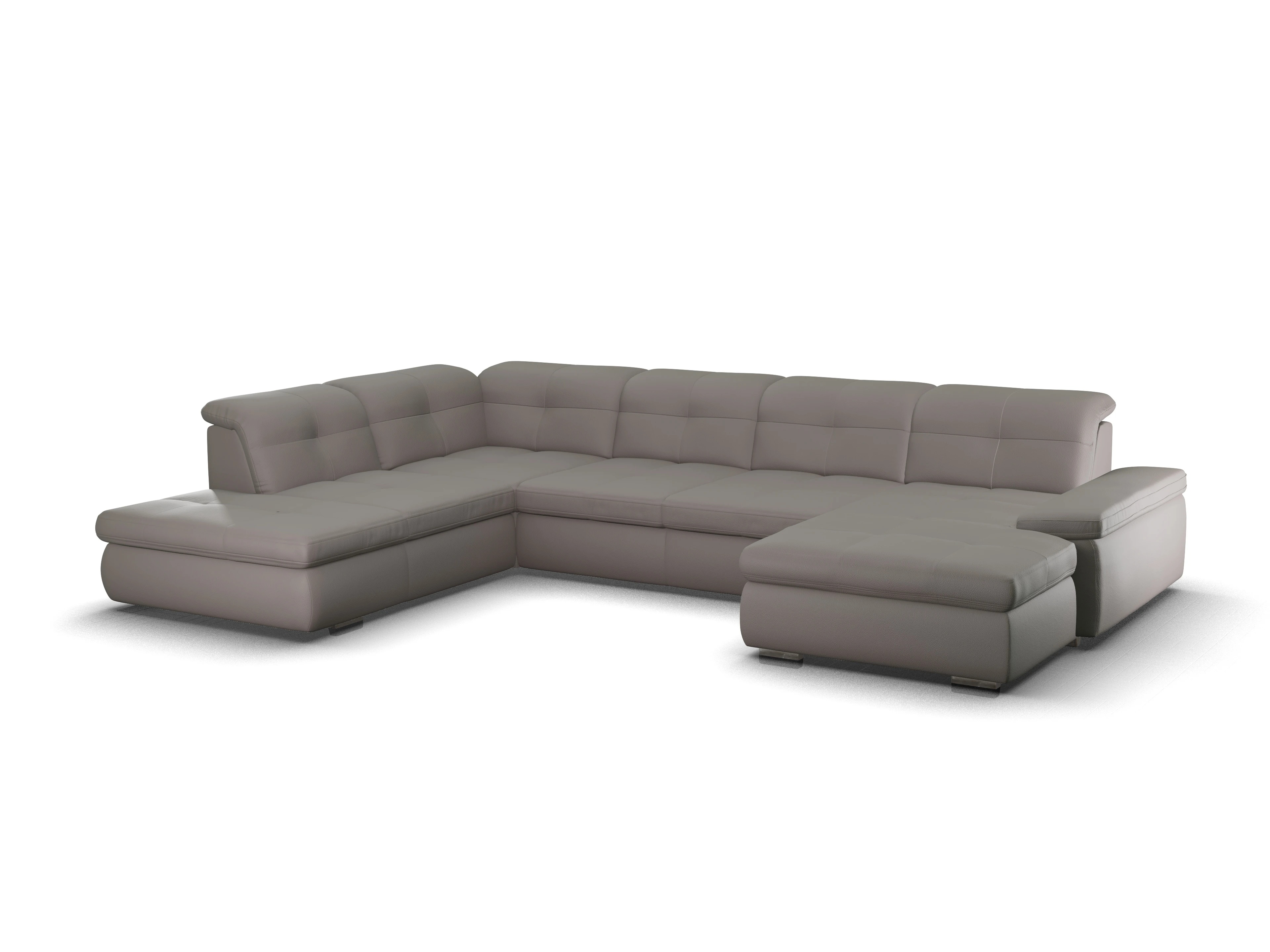 Sitz Concept smart 1001 Canapé Large SE 1,5Aho R Ansicht des Produktes SC Smart 1001 Wohnlandschaft offen beidseitig in Stoff Braun
