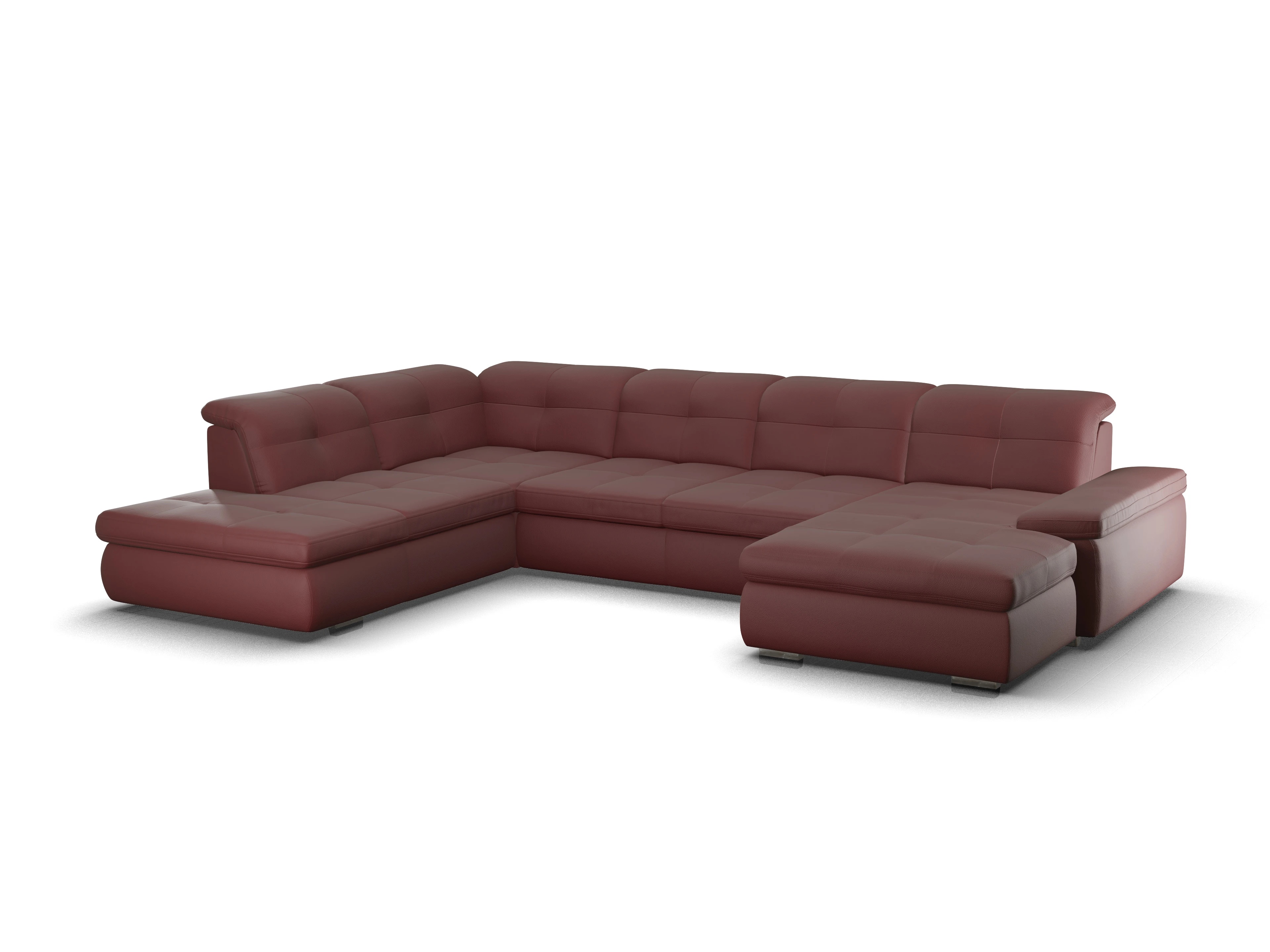 Sitz Concept smart 1001 Canapé Large SE 1,5Aho R Ansicht des Produktes SC Smart 1001 Wohnlandschaft offen beidseitig in Stoff Rot
