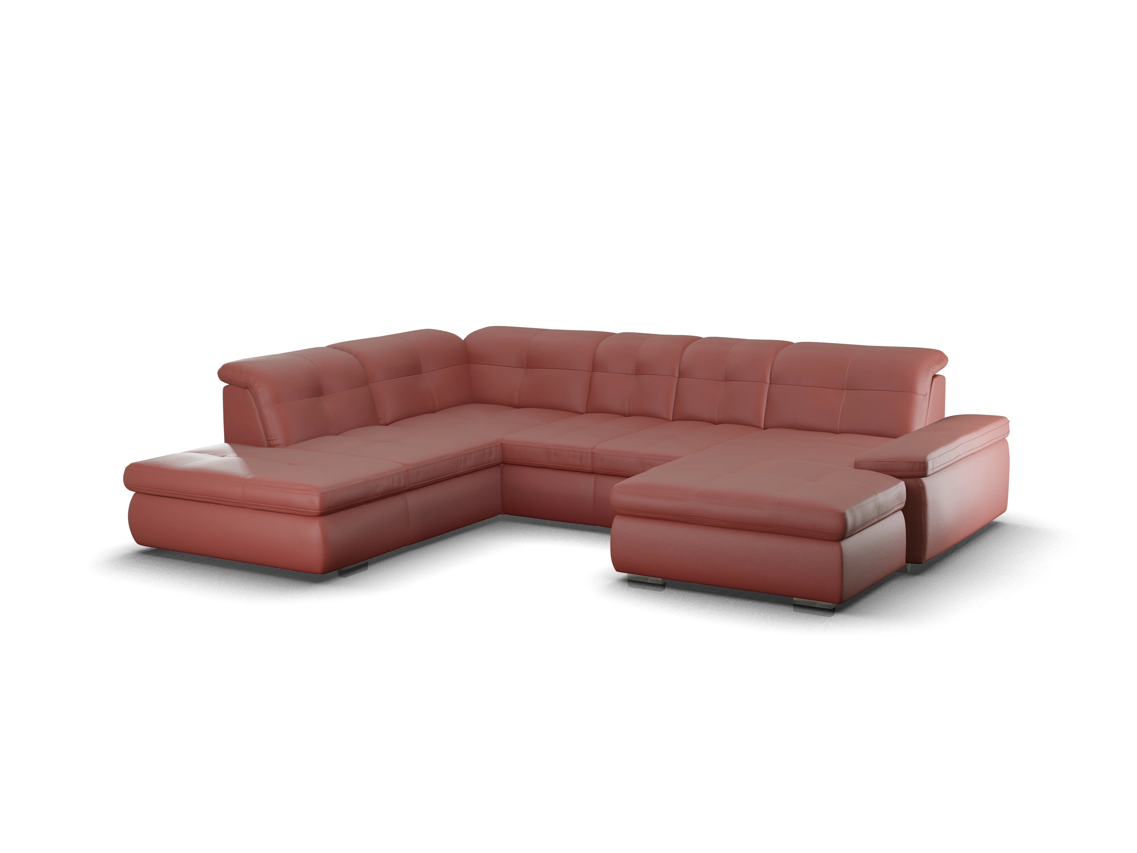 Sitz Concept smart 1001 Canapé Small SE 1,5Aho R Ansicht des Produktes SC Smart 1001 Wohnlandschaft offen beidseitig in Stoff Rot
