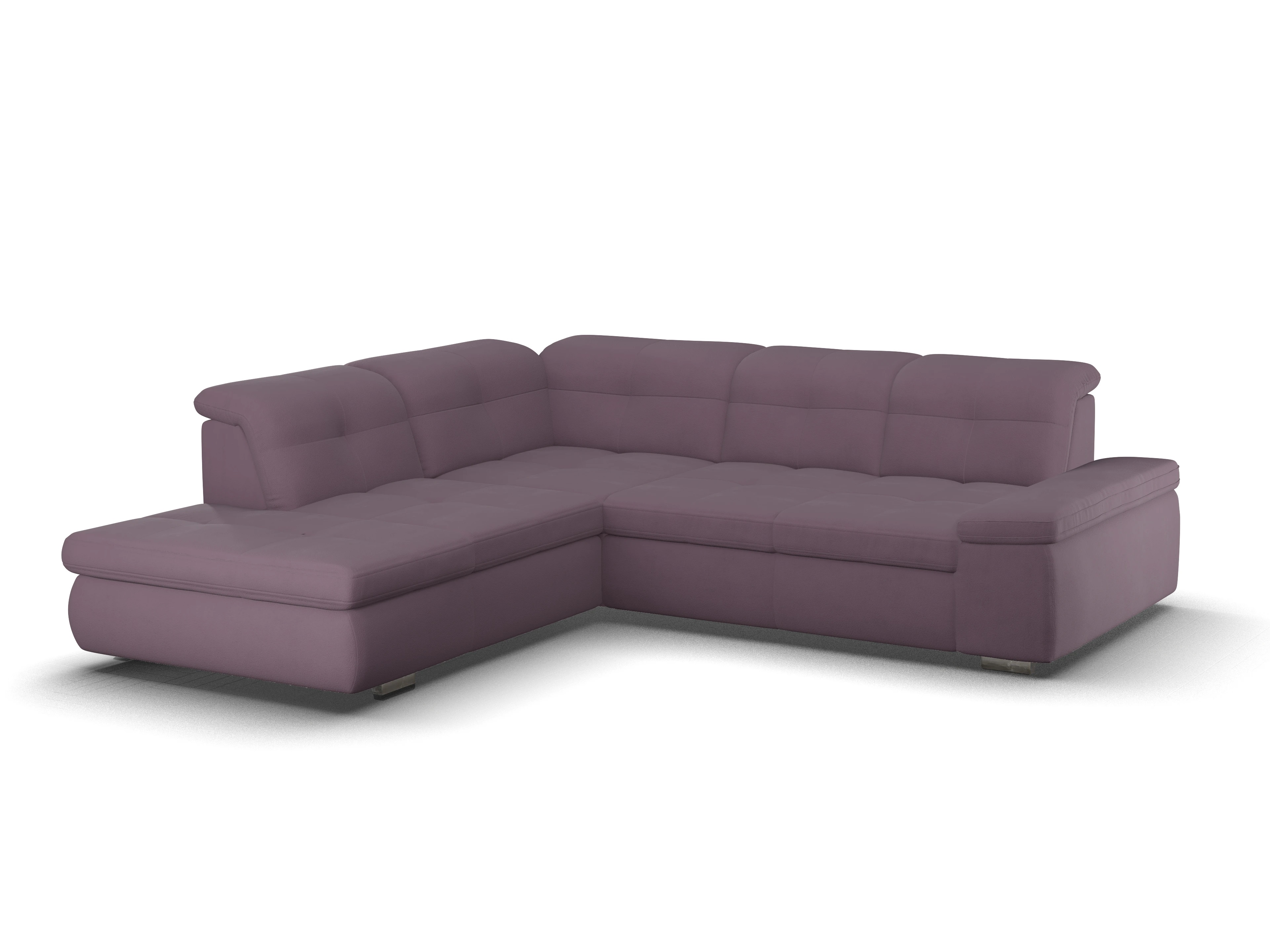 Ansicht des Produktes SC Smart 1001 Ecksofa links Abschluss offen in Stoff Rot