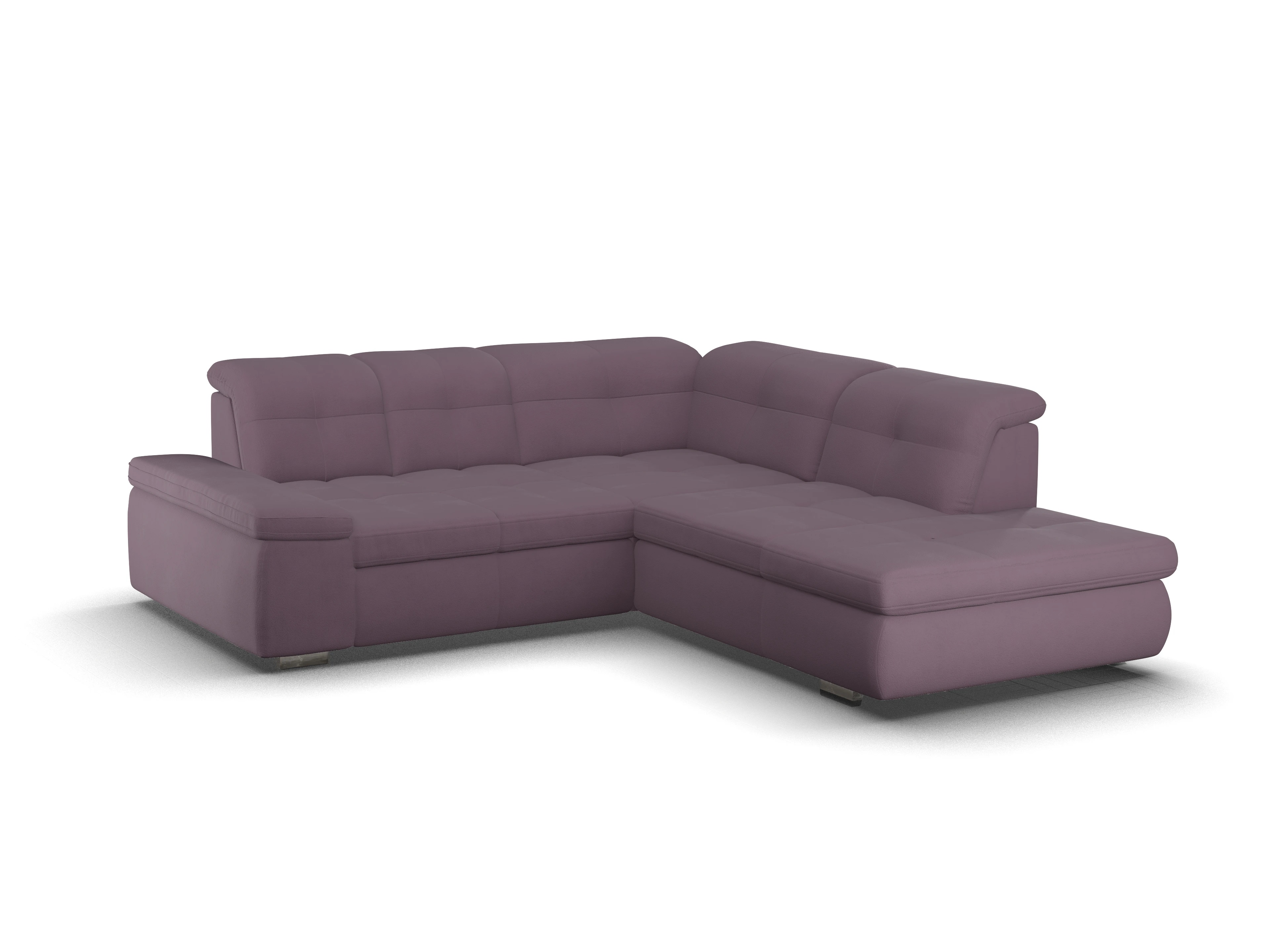 Ansicht des Produktes SC Smart 1001 Ecksofa rechts Abschluss offen in Stoff Rot