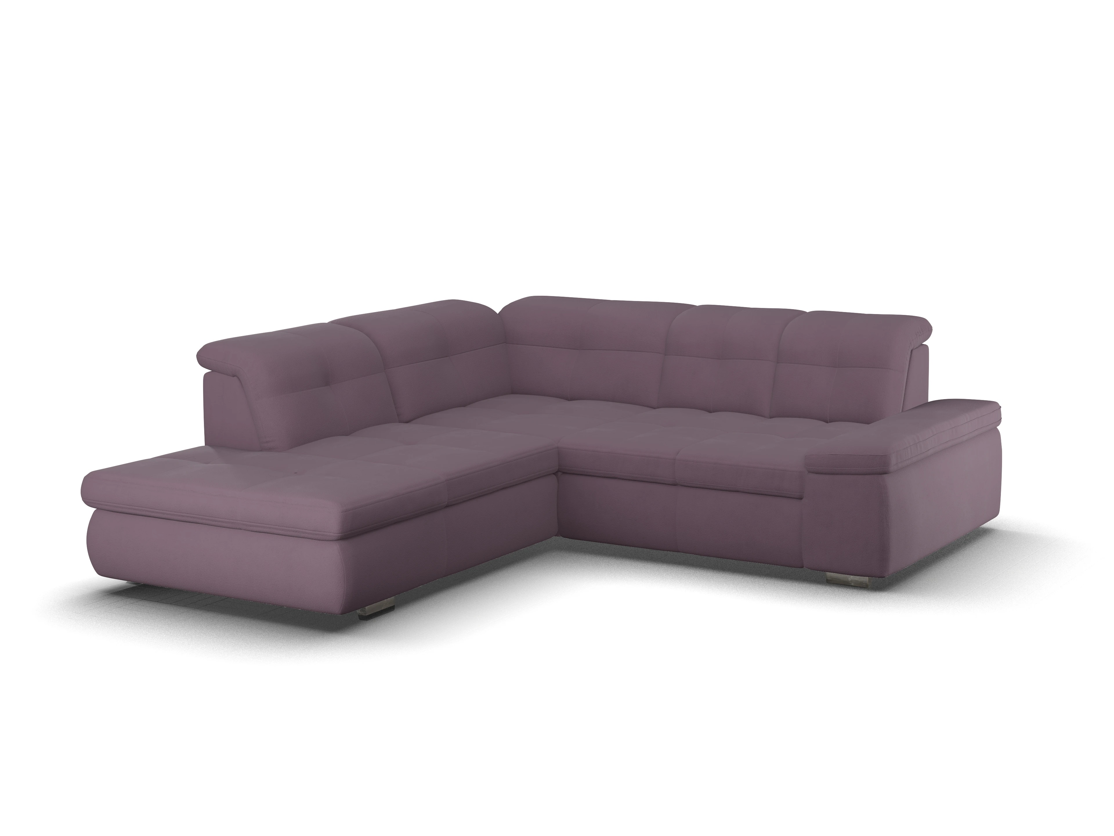 Ansicht des Produktes SC Smart 1001 Ecksofa links Abschluss offen in Stoff Rot