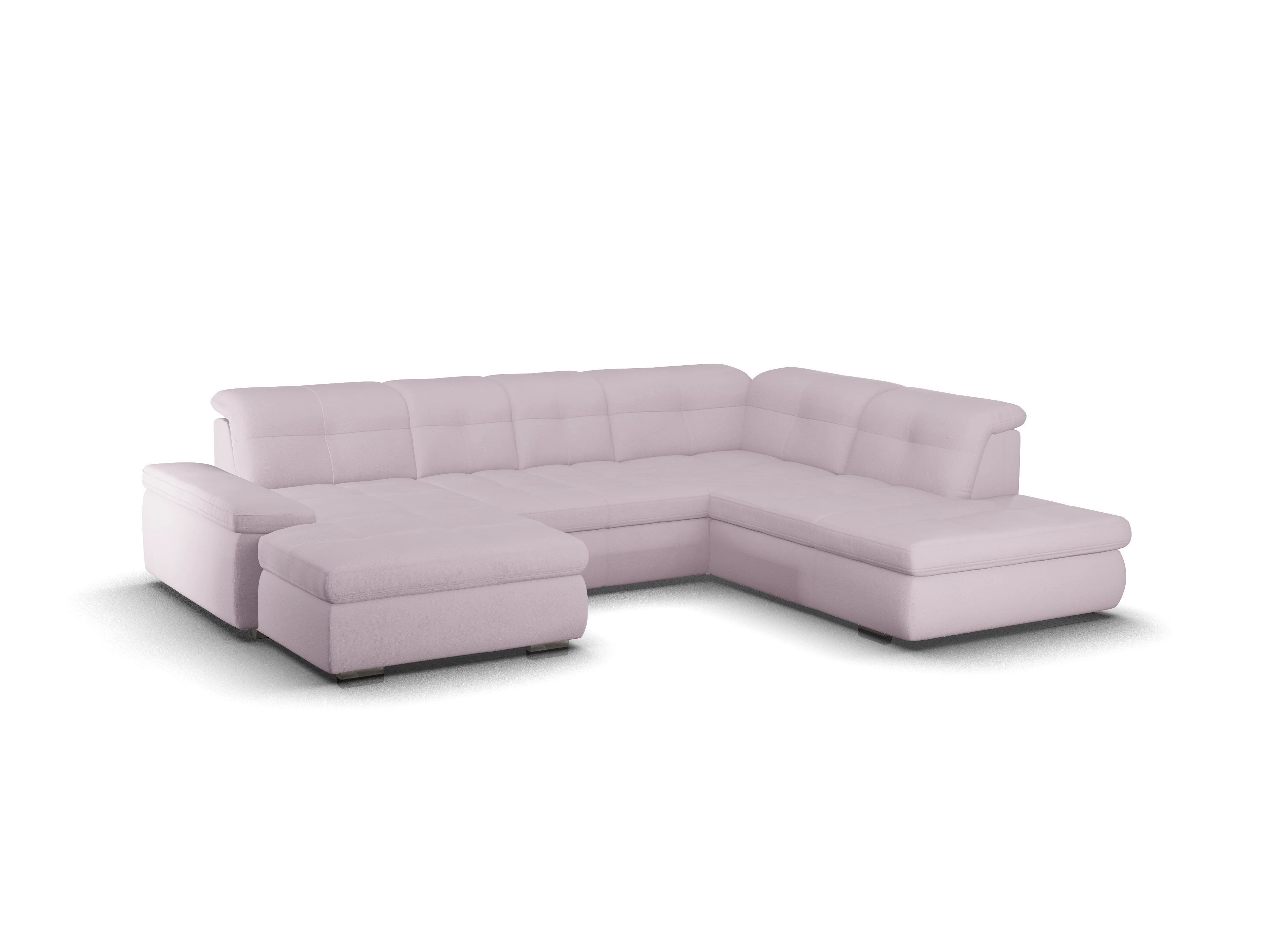 Sitz Concept smart 1001 Canape Small SE 1,5Aho L Ansicht des Produktes SC Smart 1001 Wohnlandschaft offen beidseitig in Stoff Rosa