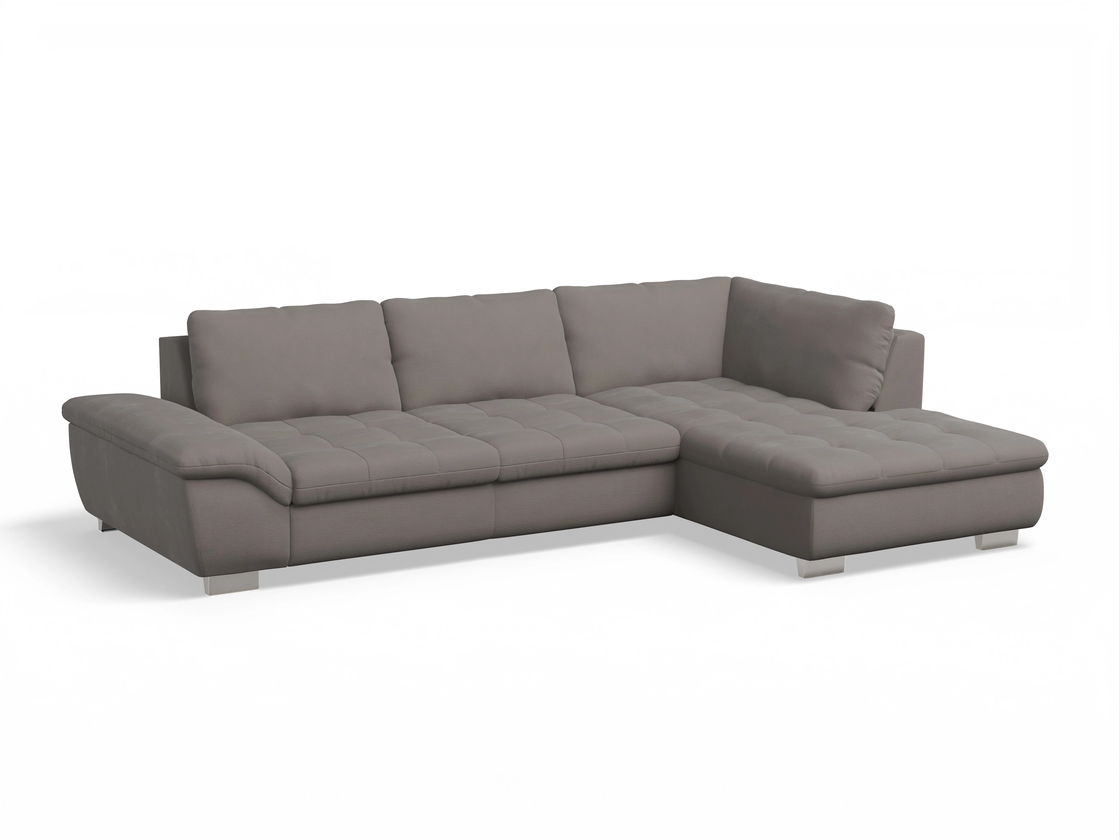 Sitz Concept smart 1007 Kombielement Large R Ansicht des Produktes SC Smart 1007 Ecksofa rechts Abschluss offen in Stoff Braun