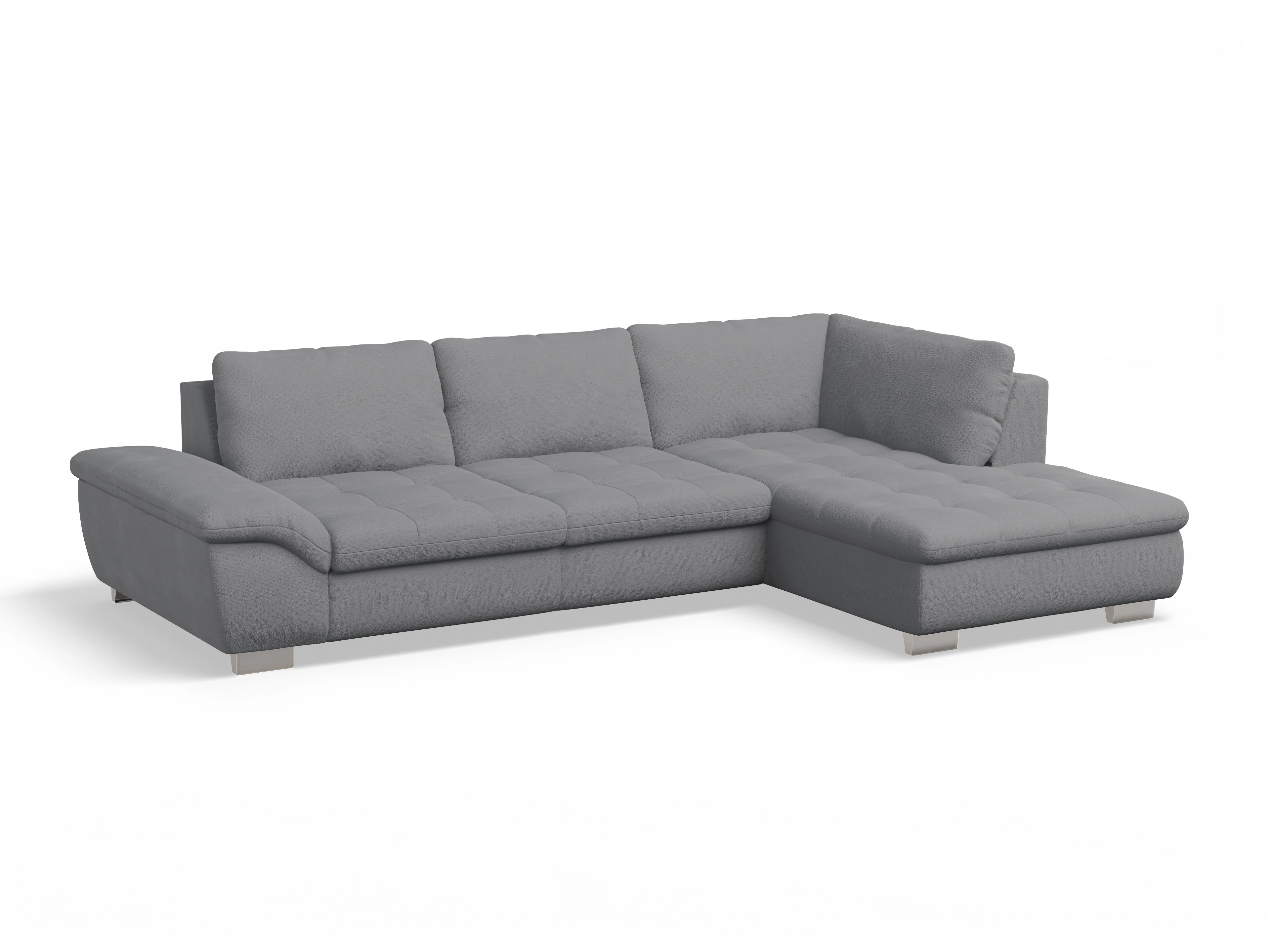 Sitz Concept smart 1007 Kombielement Large R Ansicht des Produktes SC Smart 1007 Ecksofa rechts Abschluss offen in Stoff Grau