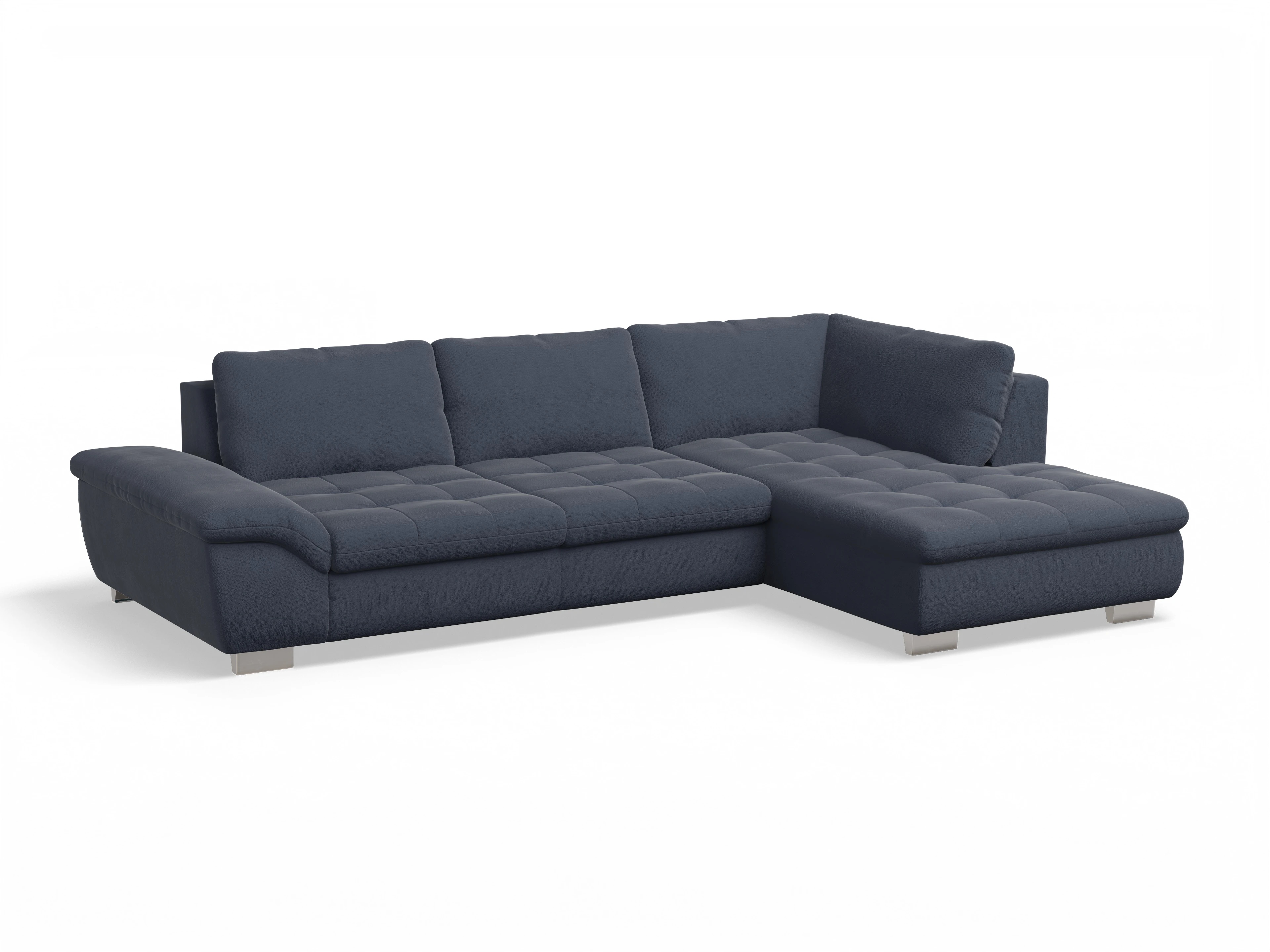 Sitz Concept smart 1007 Kombielement Large R Ansicht des Produktes SC Smart 1007 Ecksofa rechts Abschluss offen in Stoff Blau