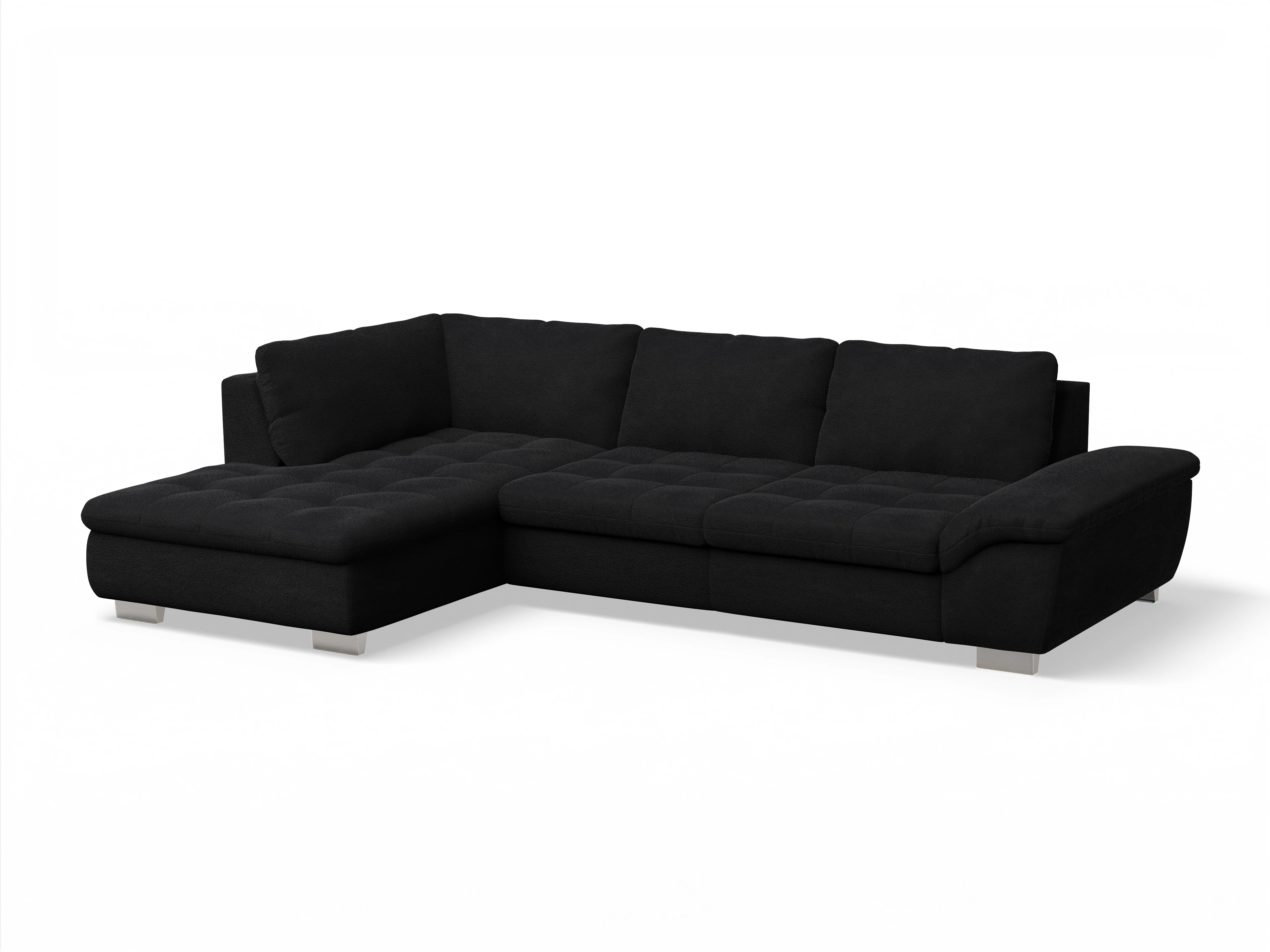 Sitz Concept smart 1007 Kombielement Large L Ansicht des Produktes SC Smart 1007 Ecksofa links Abschluss offen in Stoff Schwarz