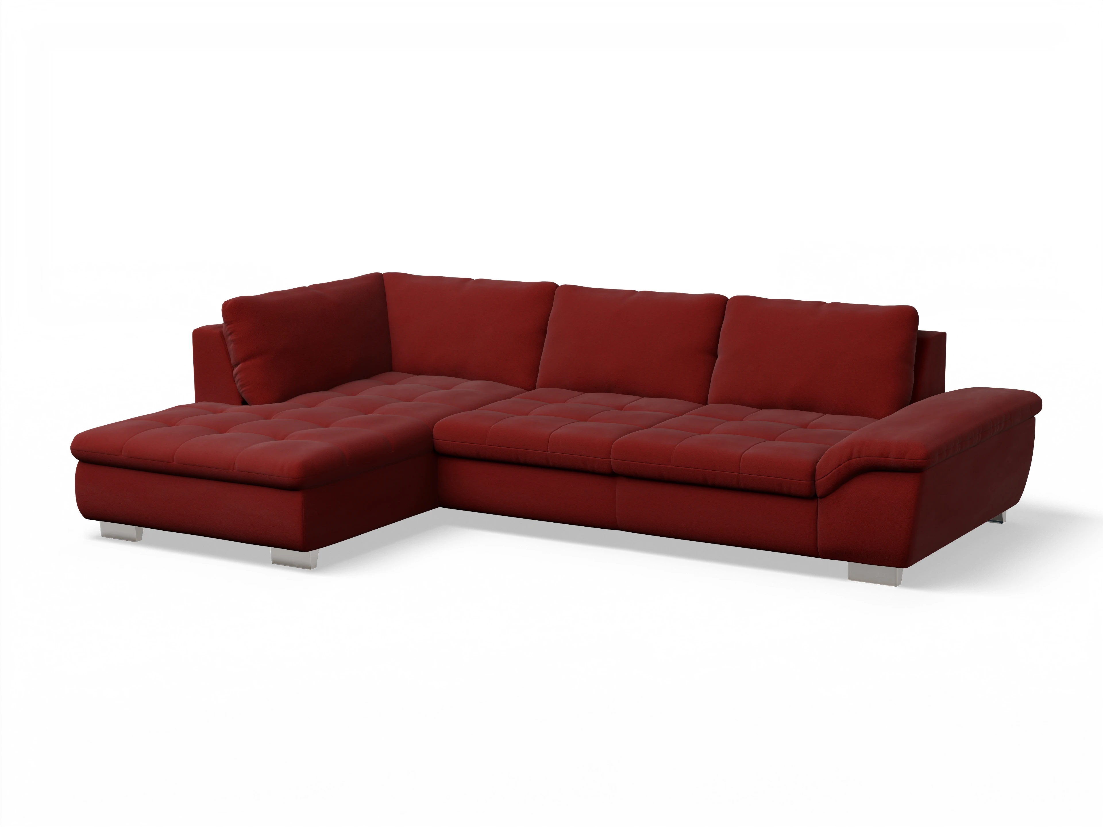 Sitz Concept smart 1007 Kombielement Large L Ansicht des Produktes SC Smart 1007 Ecksofa links Abschluss offen in Stoff Rot