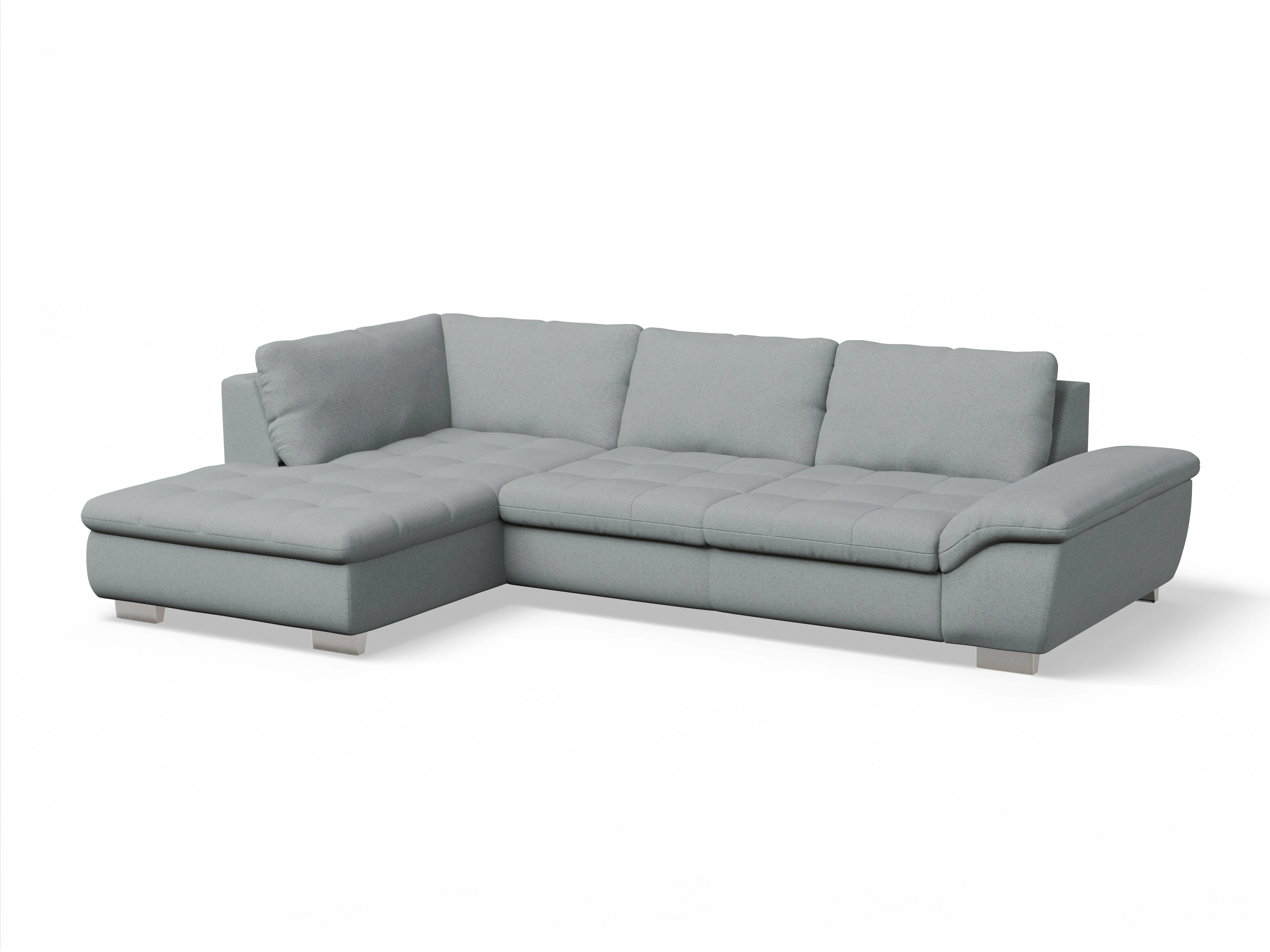 Sitz Concept smart 1007 Kombielement Large L Ansicht des Produktes SC Smart 1007 Ecksofa links Abschluss offen in Stoff Blau
