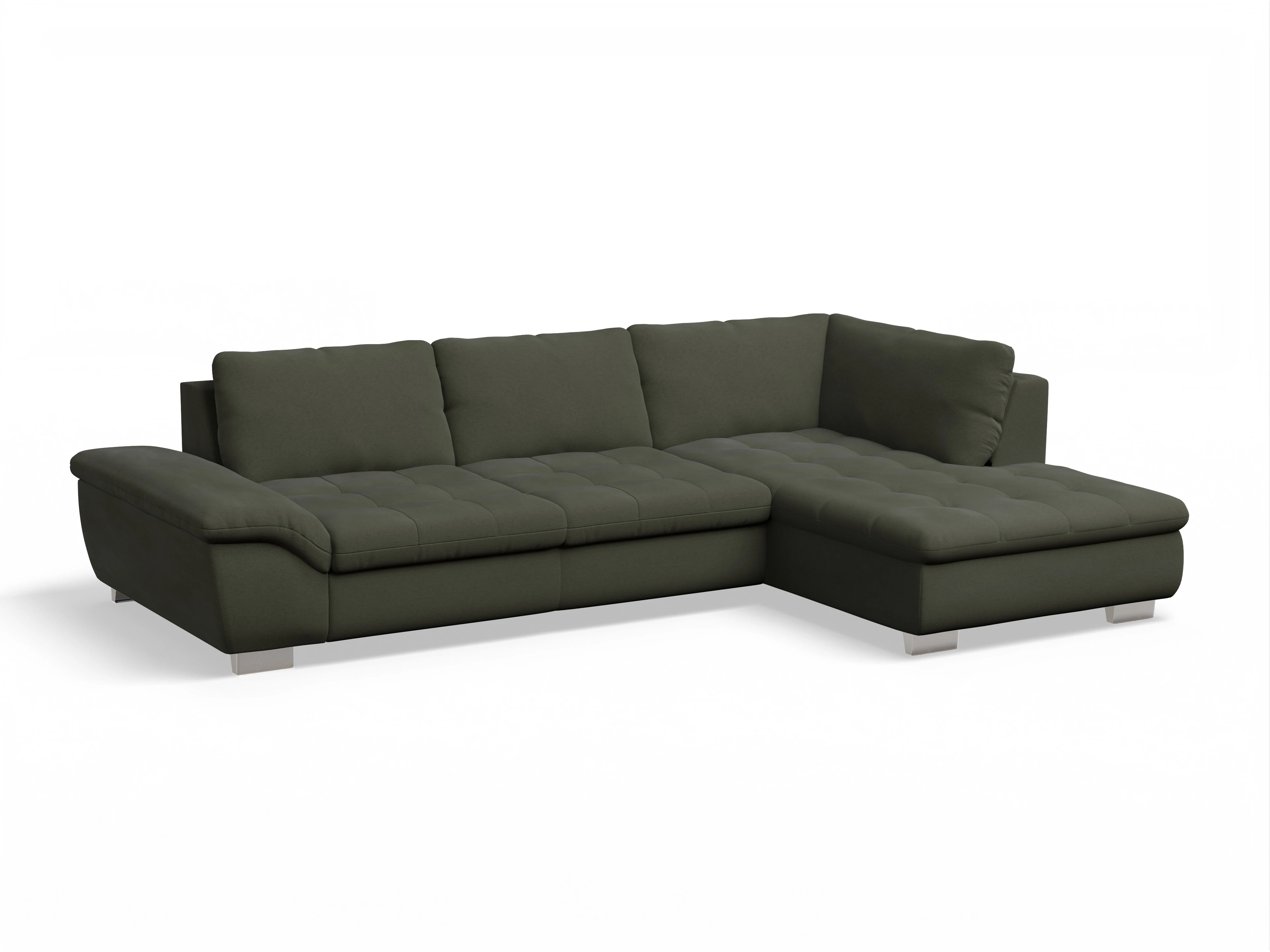 Sitz Concept smart 1007 Kombielement Large R Ansicht des Produktes SC Smart 1007 Ecksofa rechts Abschluss offen in Stoff Grün