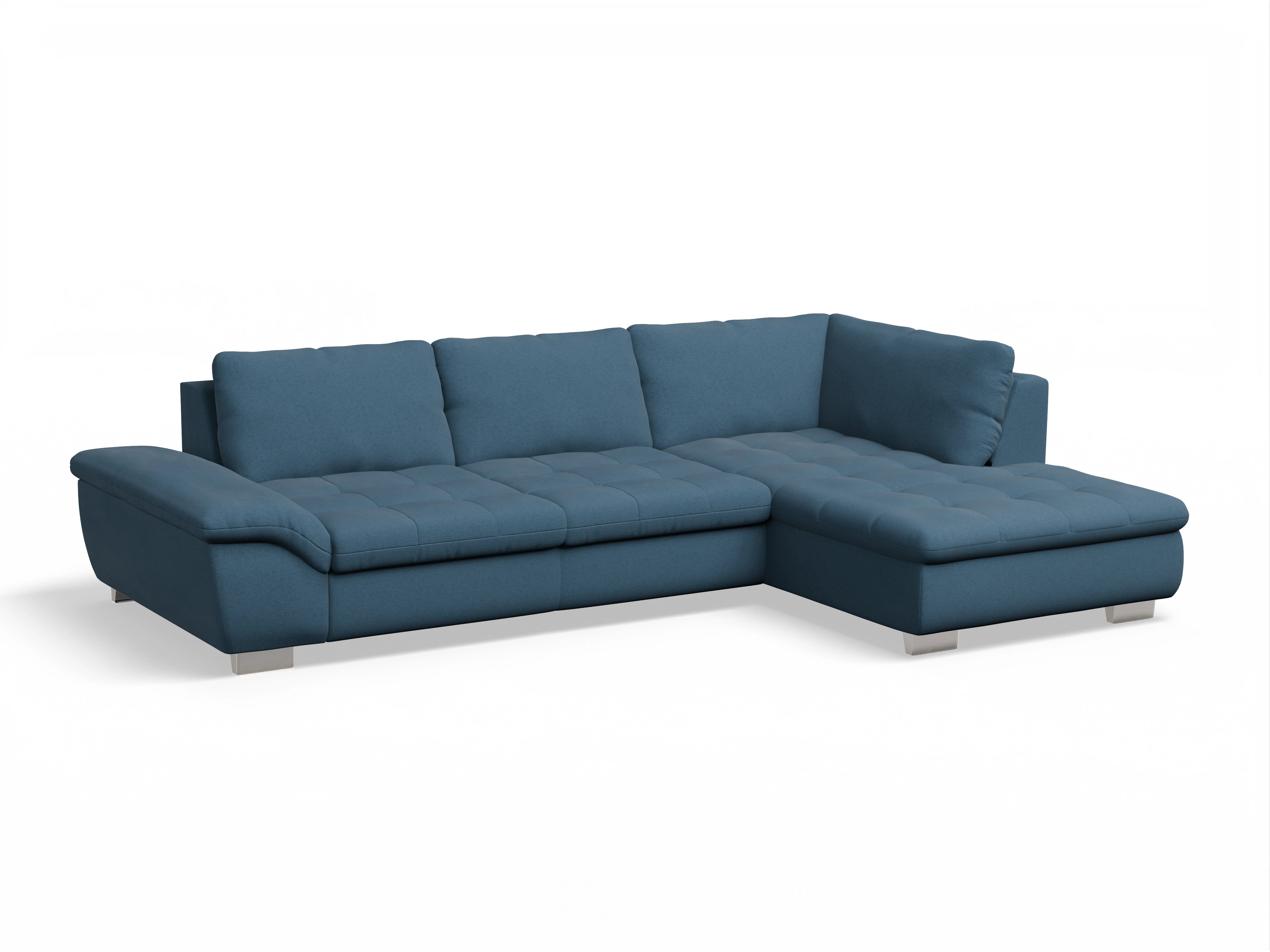 Sitz Concept smart 1007 Kombielement Large R Ansicht des Produktes SC Smart 1007 Ecksofa rechts Abschluss offen in Stoff Blau