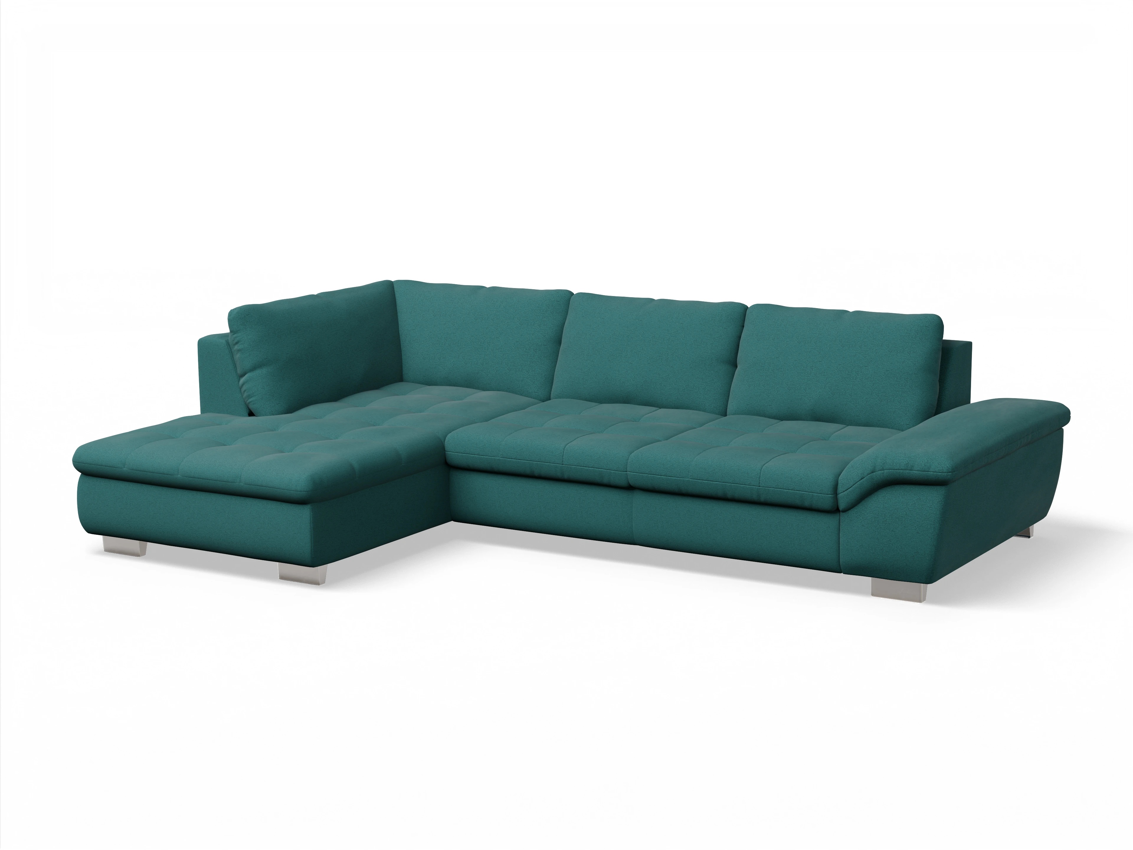 Sitz Concept smart 1007 Kombielement Large L Ansicht des Produktes SC Smart 1007 Ecksofa links Abschluss offen in Stoff Blau
