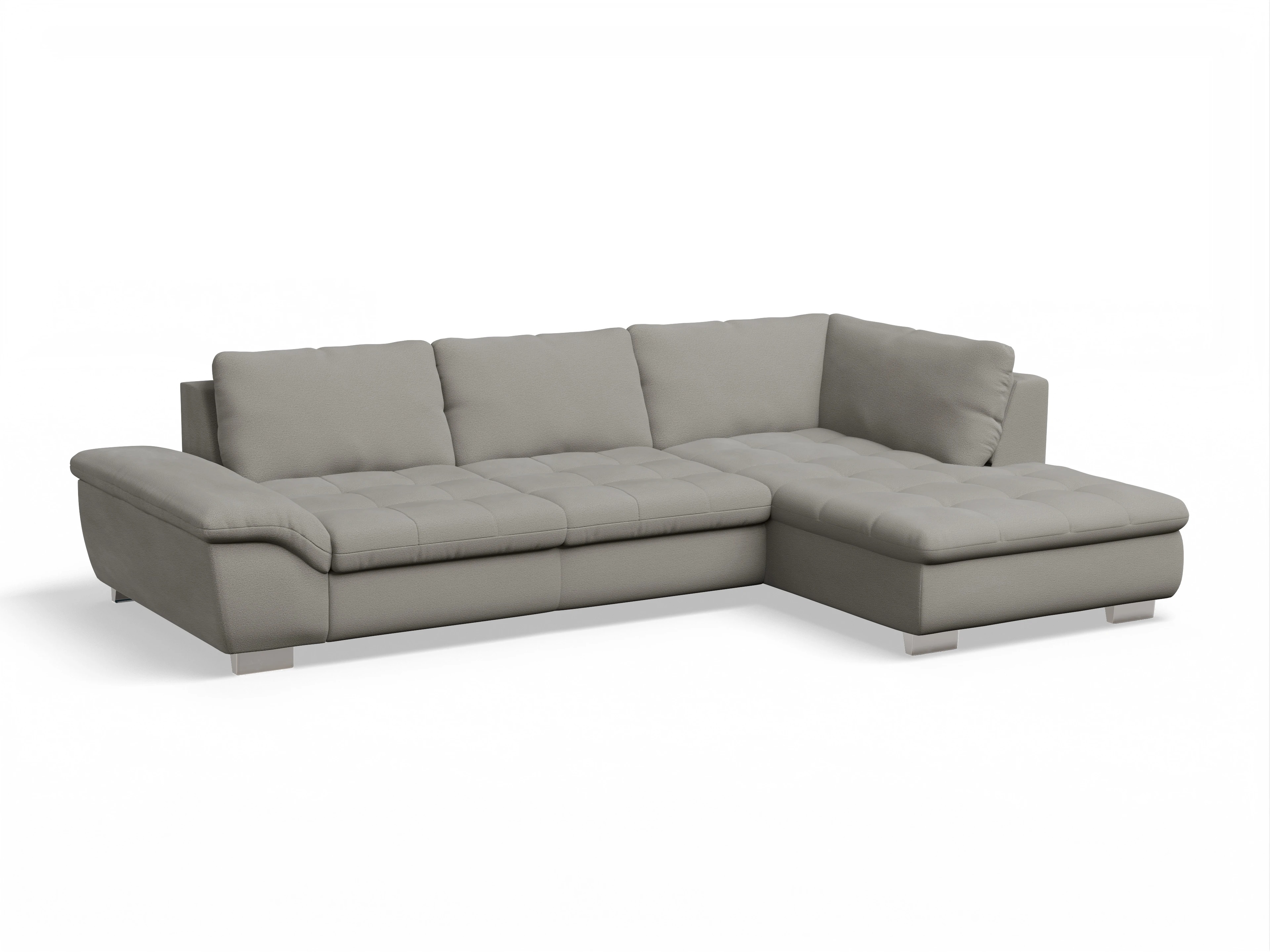 Sitz Concept smart 1007 Kombielement Large R Ansicht des Produktes SC Smart 1007 Ecksofa rechts Abschluss offen in Stoff Grau