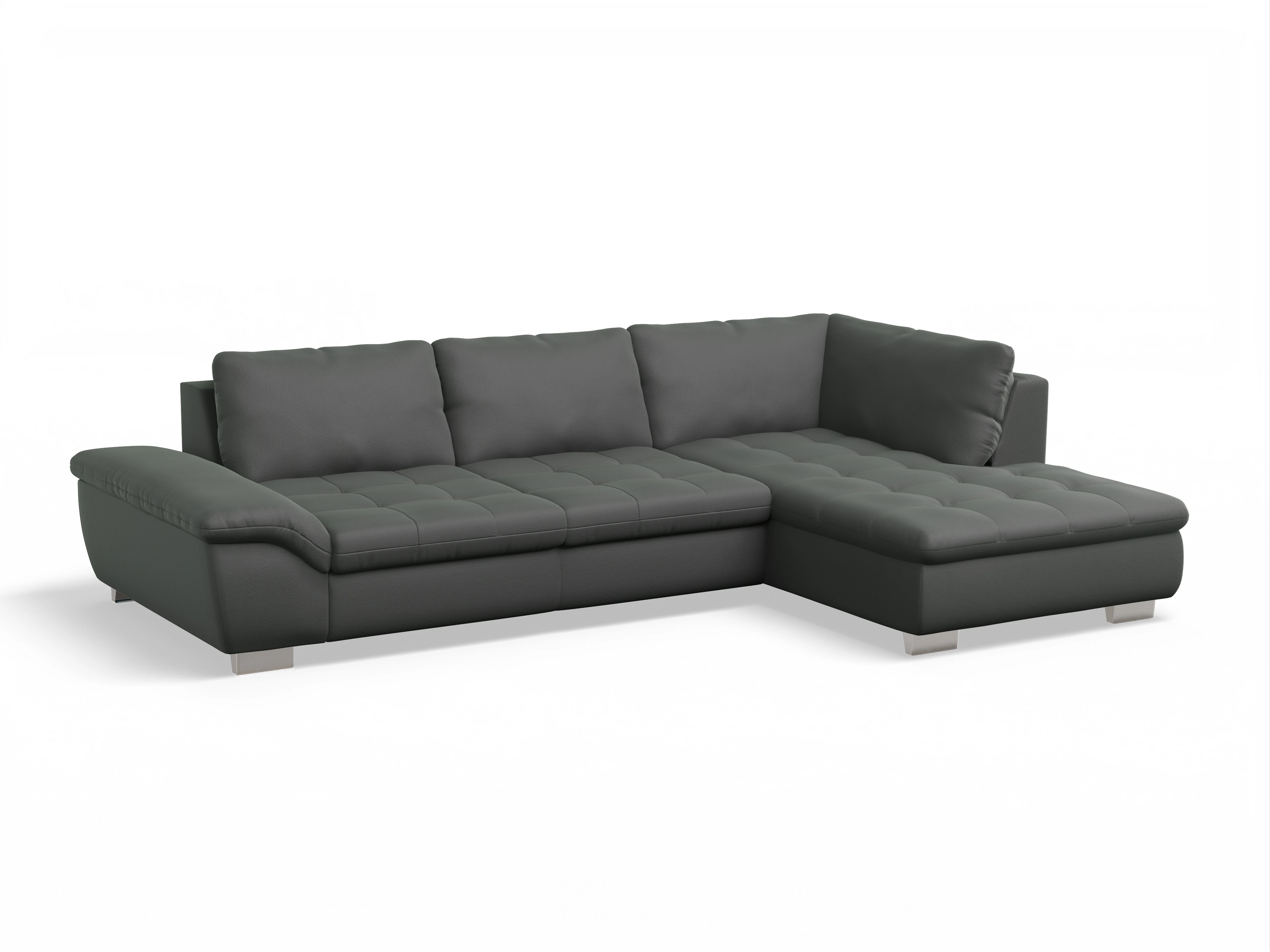 Sitz Concept smart 1007 Kombielement Large R Ansicht des Produktes SC Smart 1007 Ecksofa rechts Abschluss offen in Stoff Grau