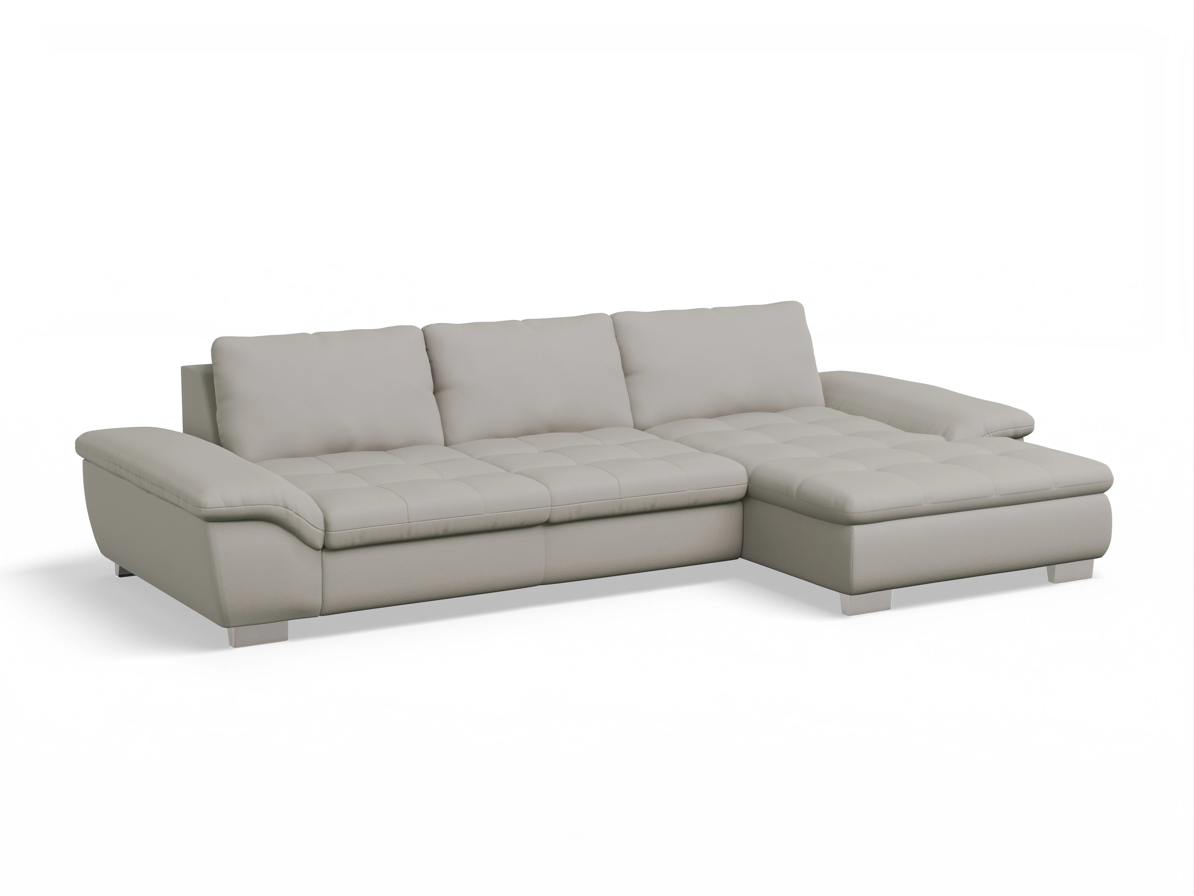 Ansicht des Produktes SC Smart 1007 Ecksofa rechts Abschluss offen in Stoff Beige