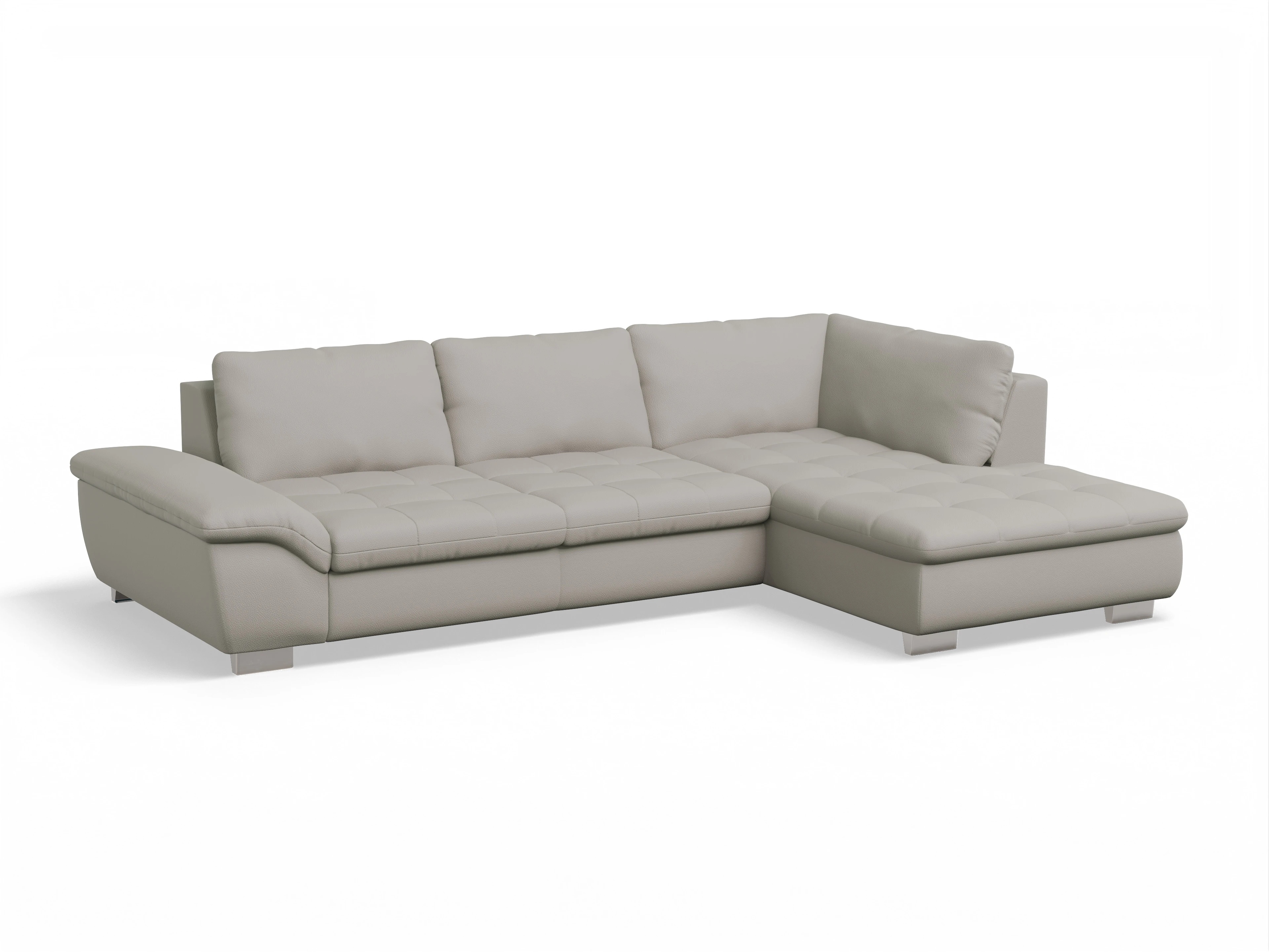 Ansicht des Produktes SC Smart 1007 Ecksofa rechts Abschluss offen in Stoff Beige