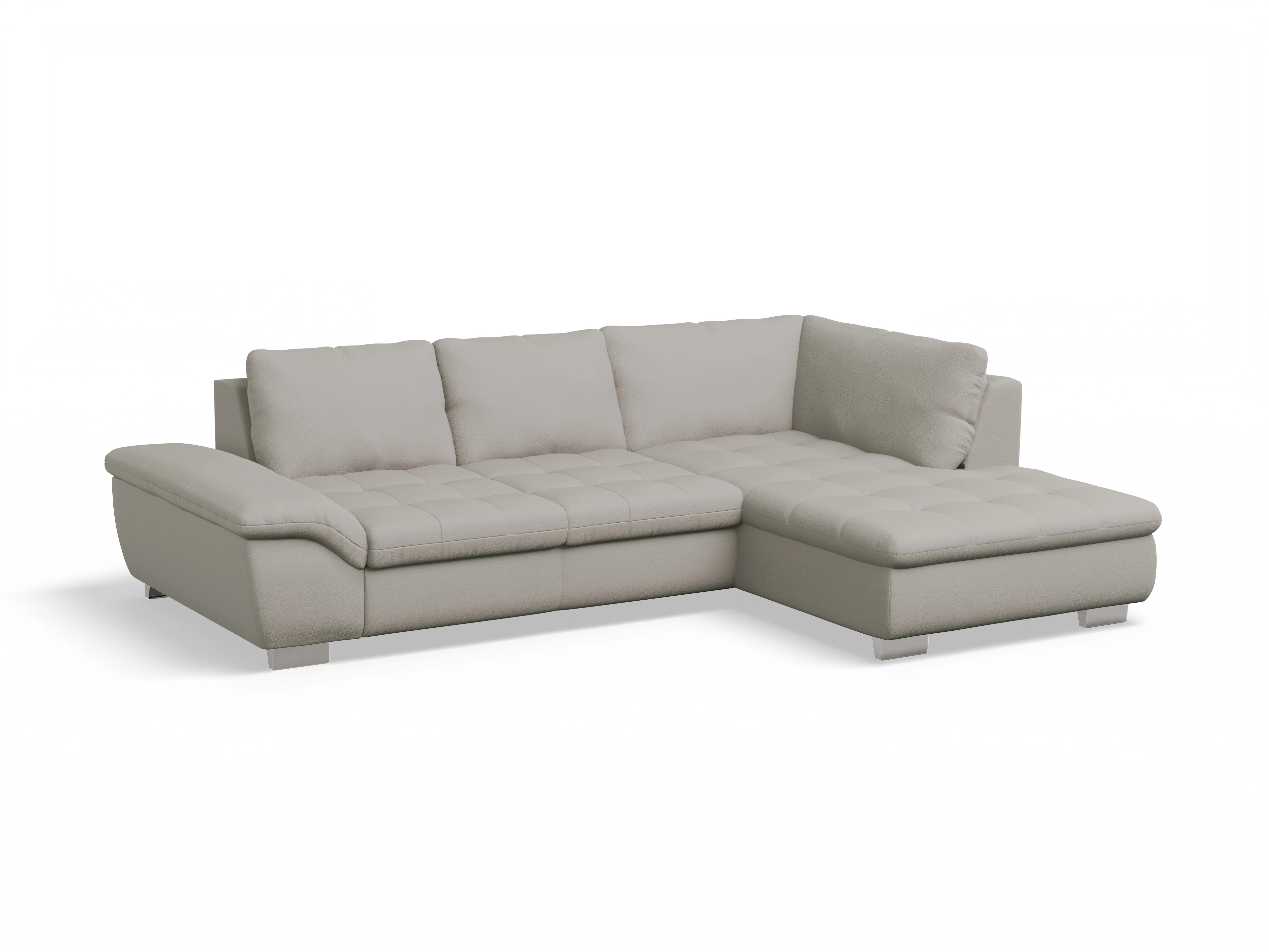 Ansicht des Produktes SC Smart 1007 Ecksofa rechts Abschluss offen in Stoff Beige