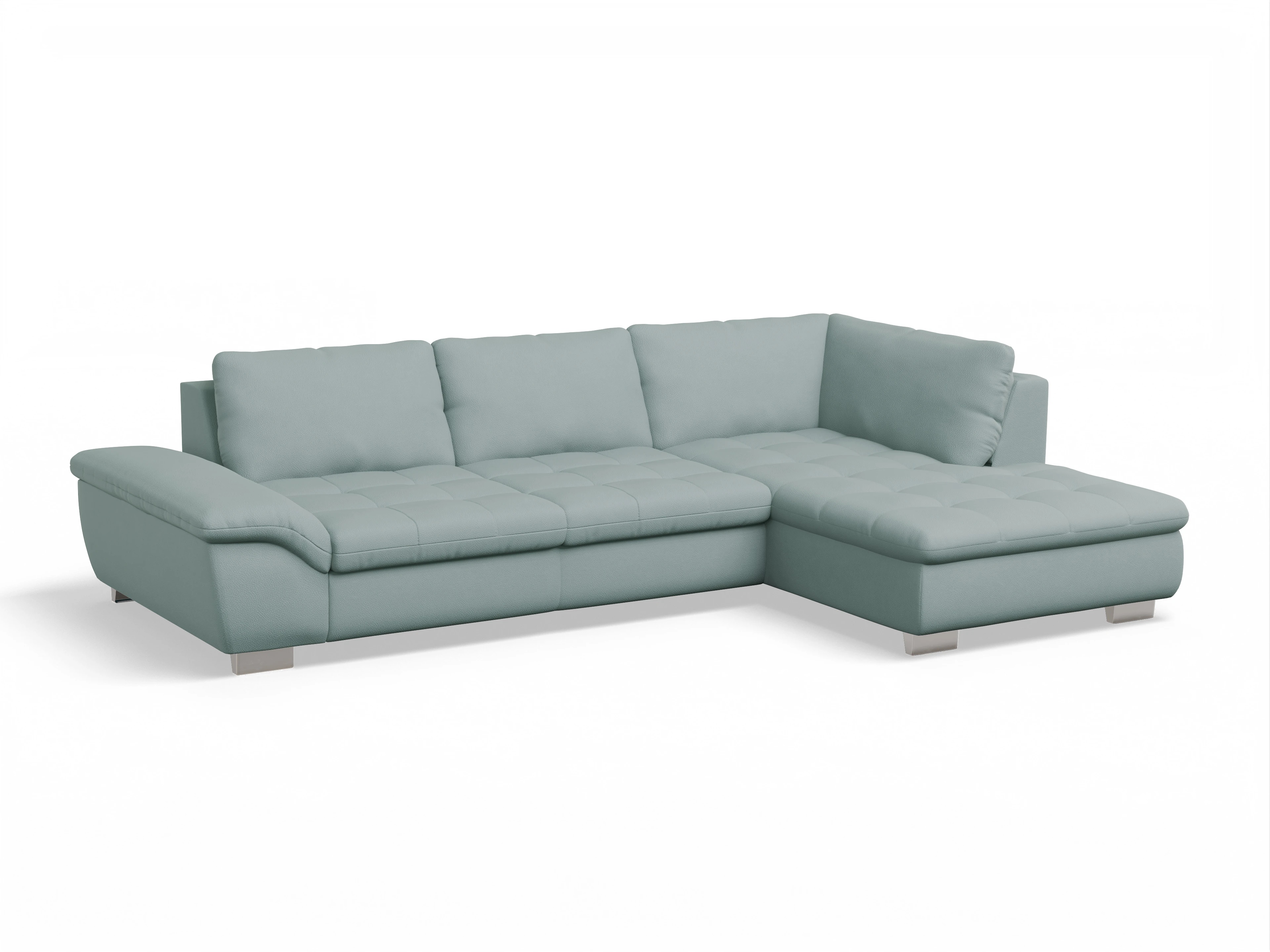 Sitz Concept smart 1007 Kombielement Large R Ansicht des Produktes SC Smart 1007 Ecksofa rechts Abschluss offen in Stoff Blau