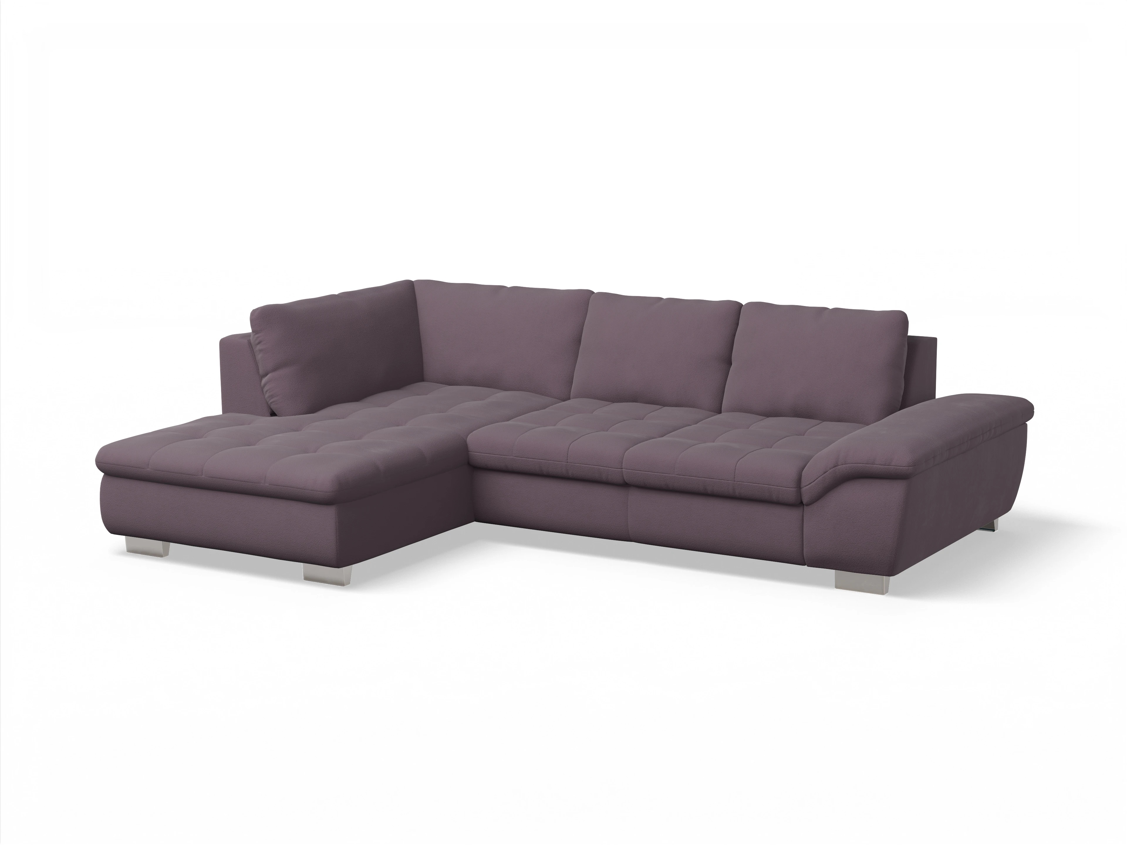 Ansicht des Produktes SC Smart 1007 Ecksofa links Abschluss offen in Stoff Rot