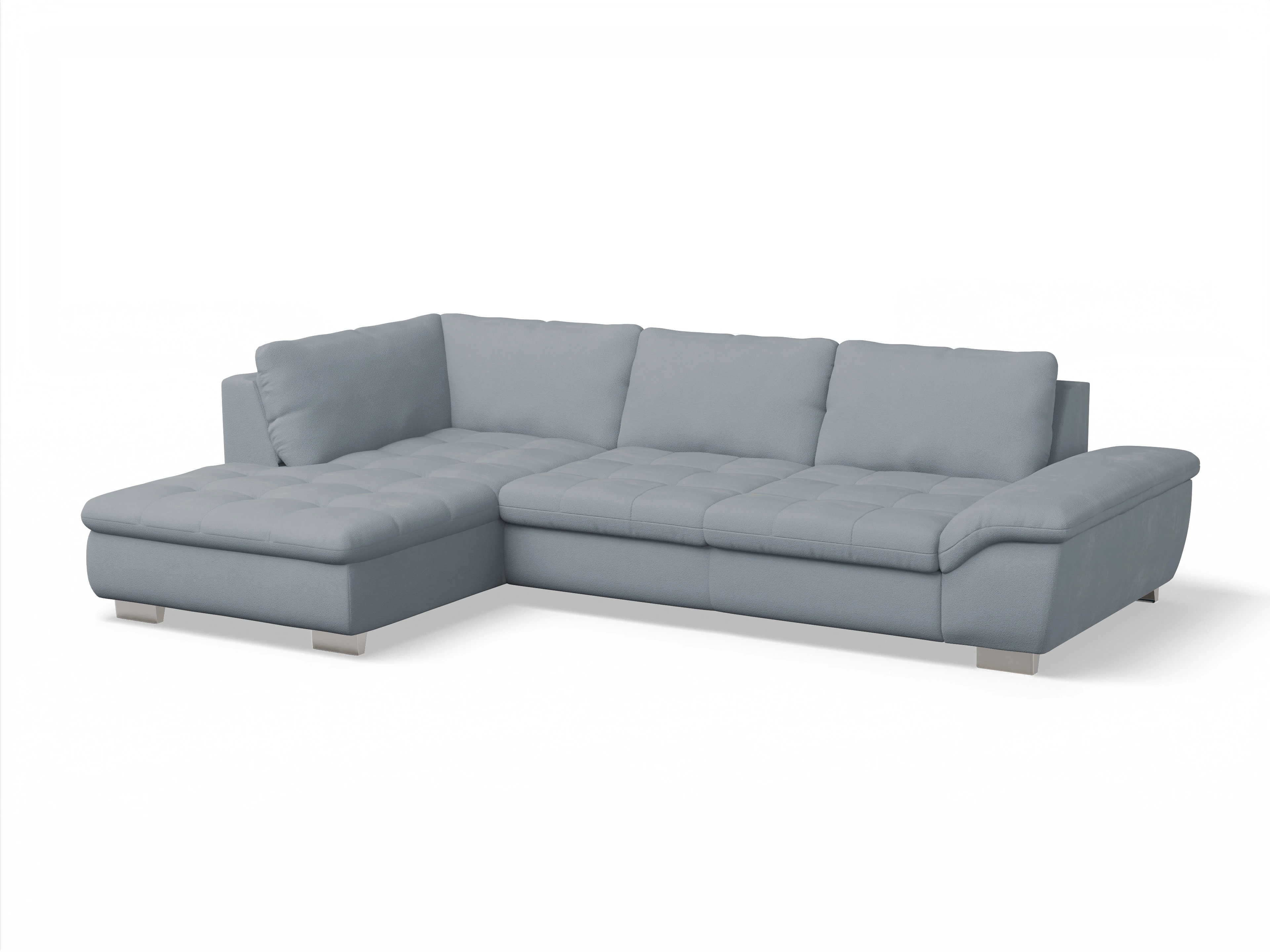 Sitz Concept smart 1007 Kombielement Large L Ansicht des Produktes SC Smart 1007 Ecksofa links Abschluss offen in Stoff Blau
