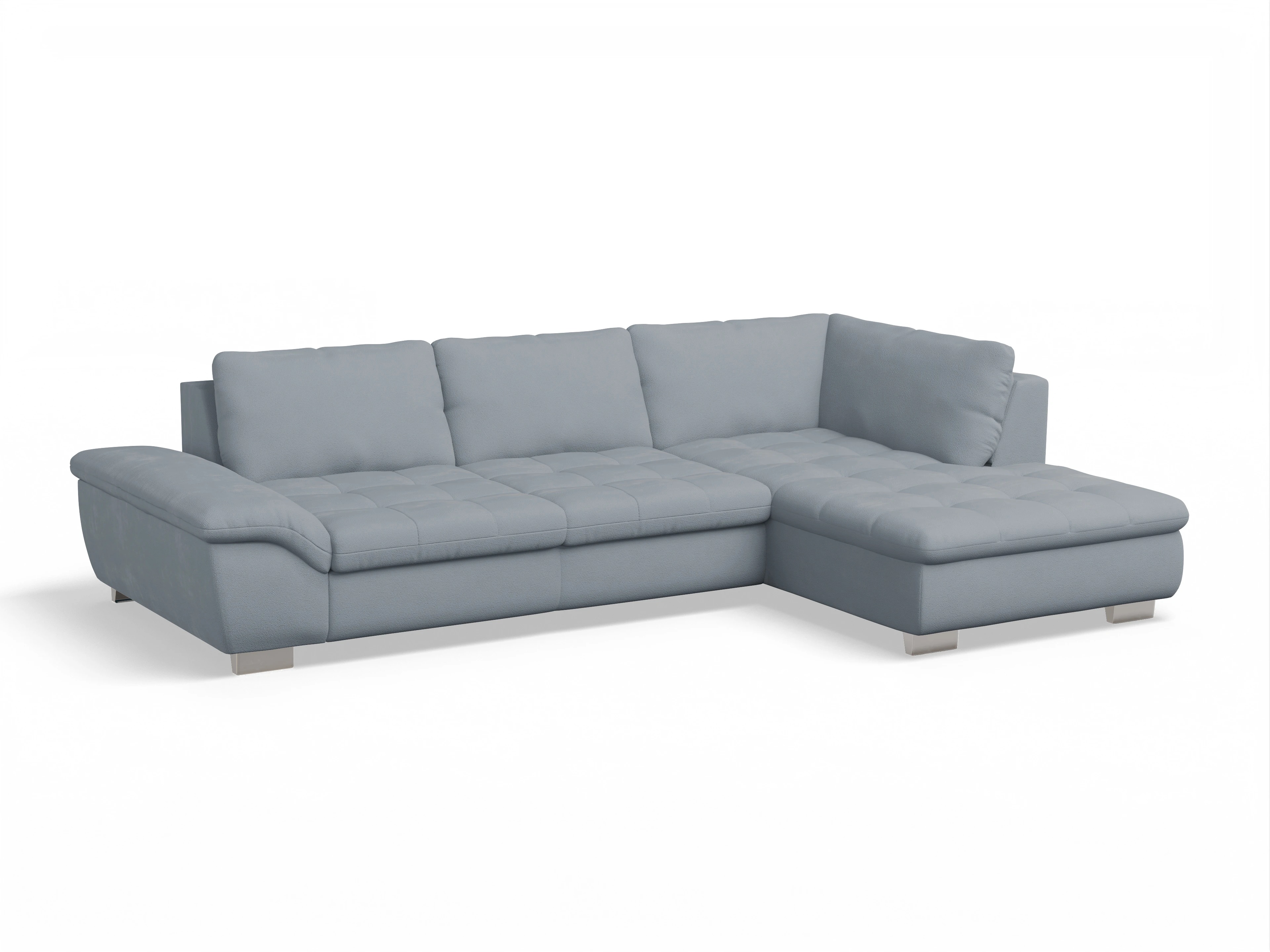 Sitz Concept smart 1007 Kombielement Large R Ansicht des Produktes SC Smart 1007 Ecksofa rechts Abschluss offen in Stoff Blau