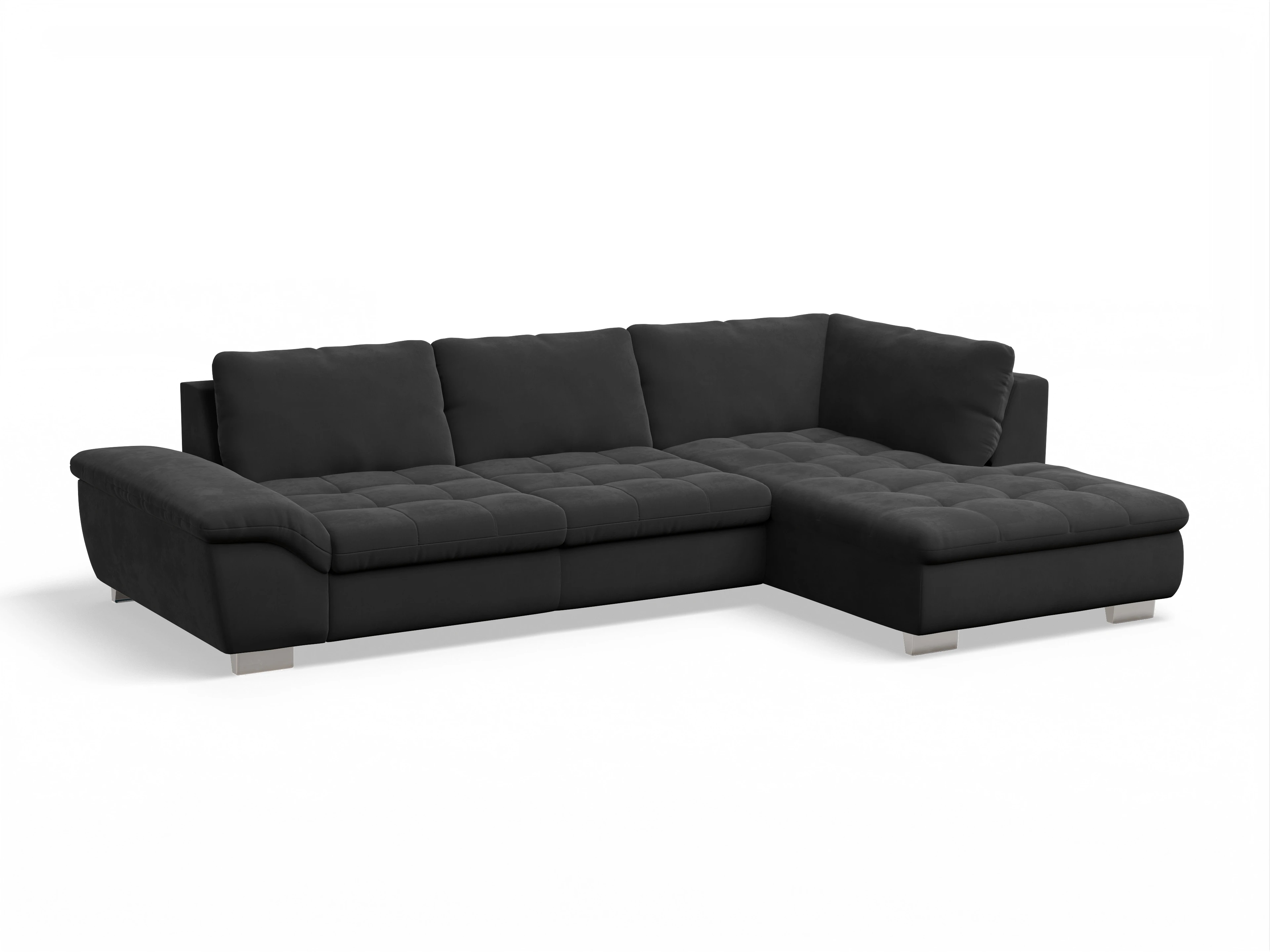 Sitz Concept smart 1007 Kombielement Large R Ansicht des Produktes SC Smart 1007 Ecksofa rechts Abschluss offen in Stoff Grau