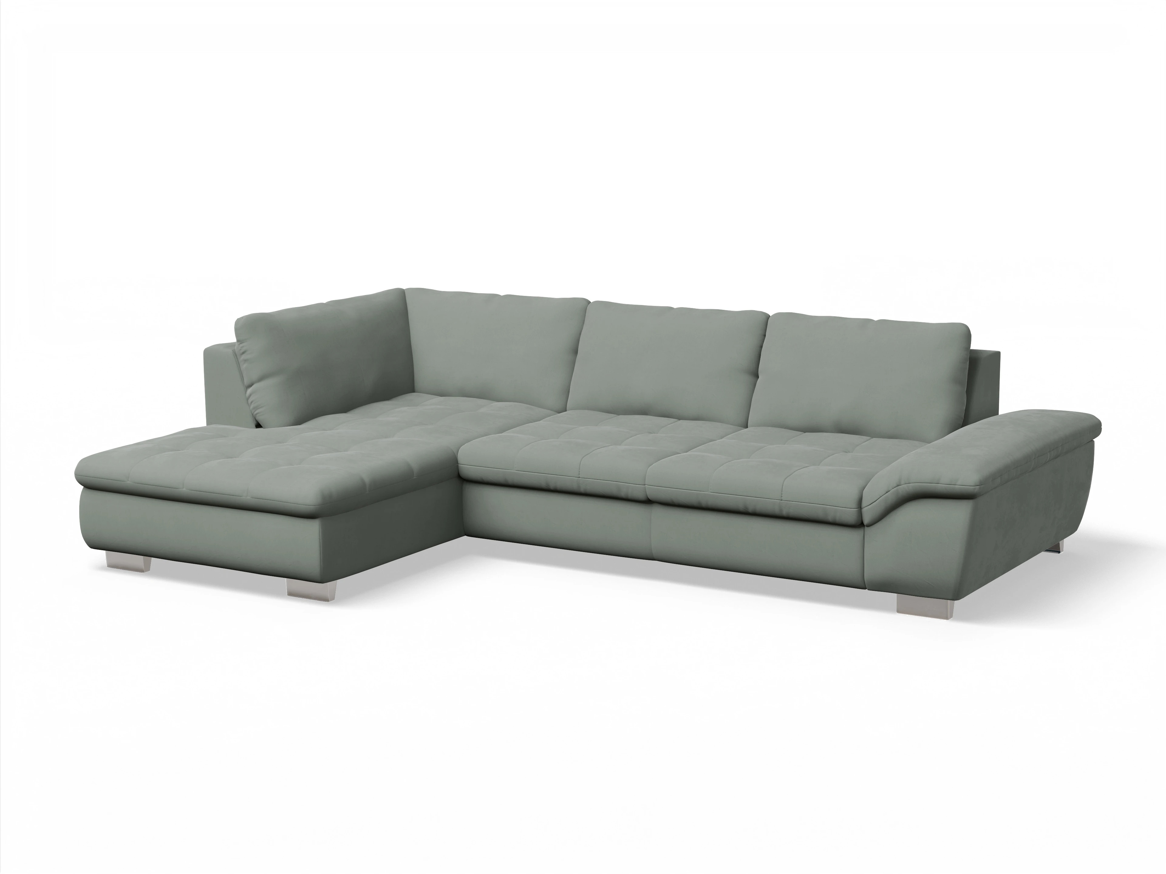 Sitz Concept smart 1007 Kombielement Large L Ansicht des Produktes SC Smart 1007 Ecksofa links Abschluss offen in Stoff Grau