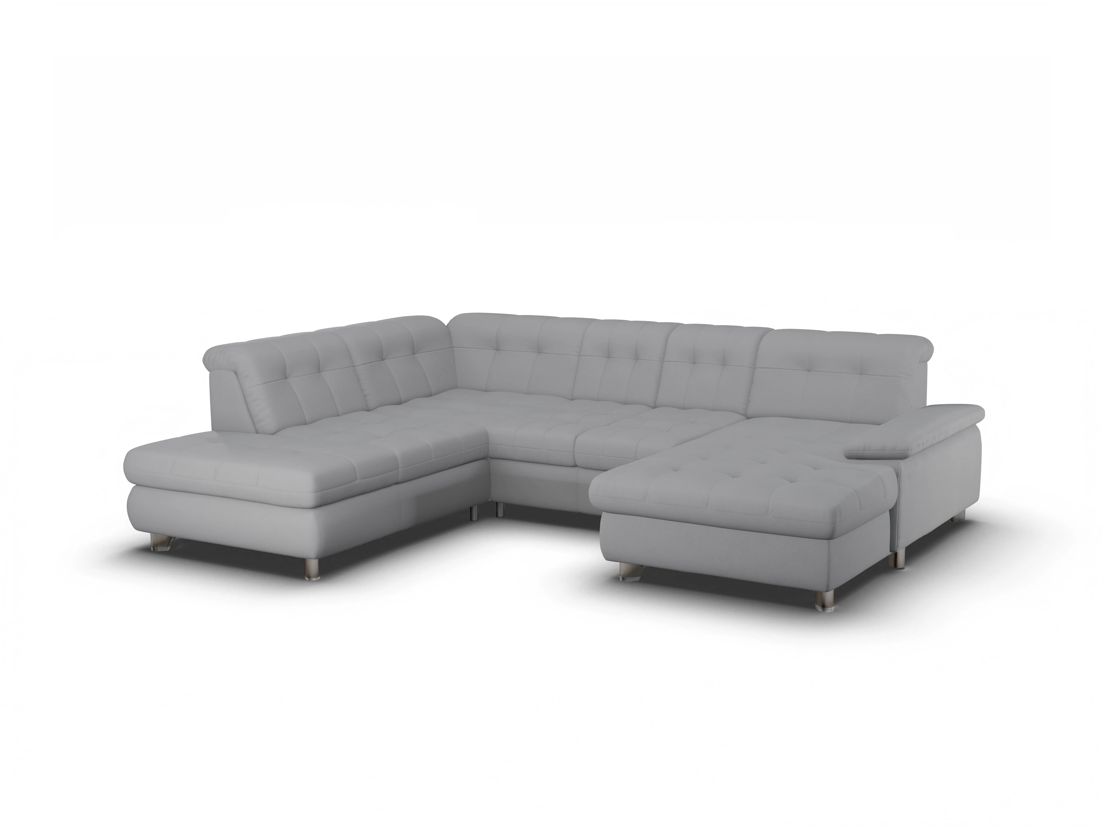 Sitz Concept smart 1012 Canapé Small SE1,5Aho R Ansicht des Produktes SC Smart 1012 Wohnlandschaft offen beidseitig in Stoff Grau