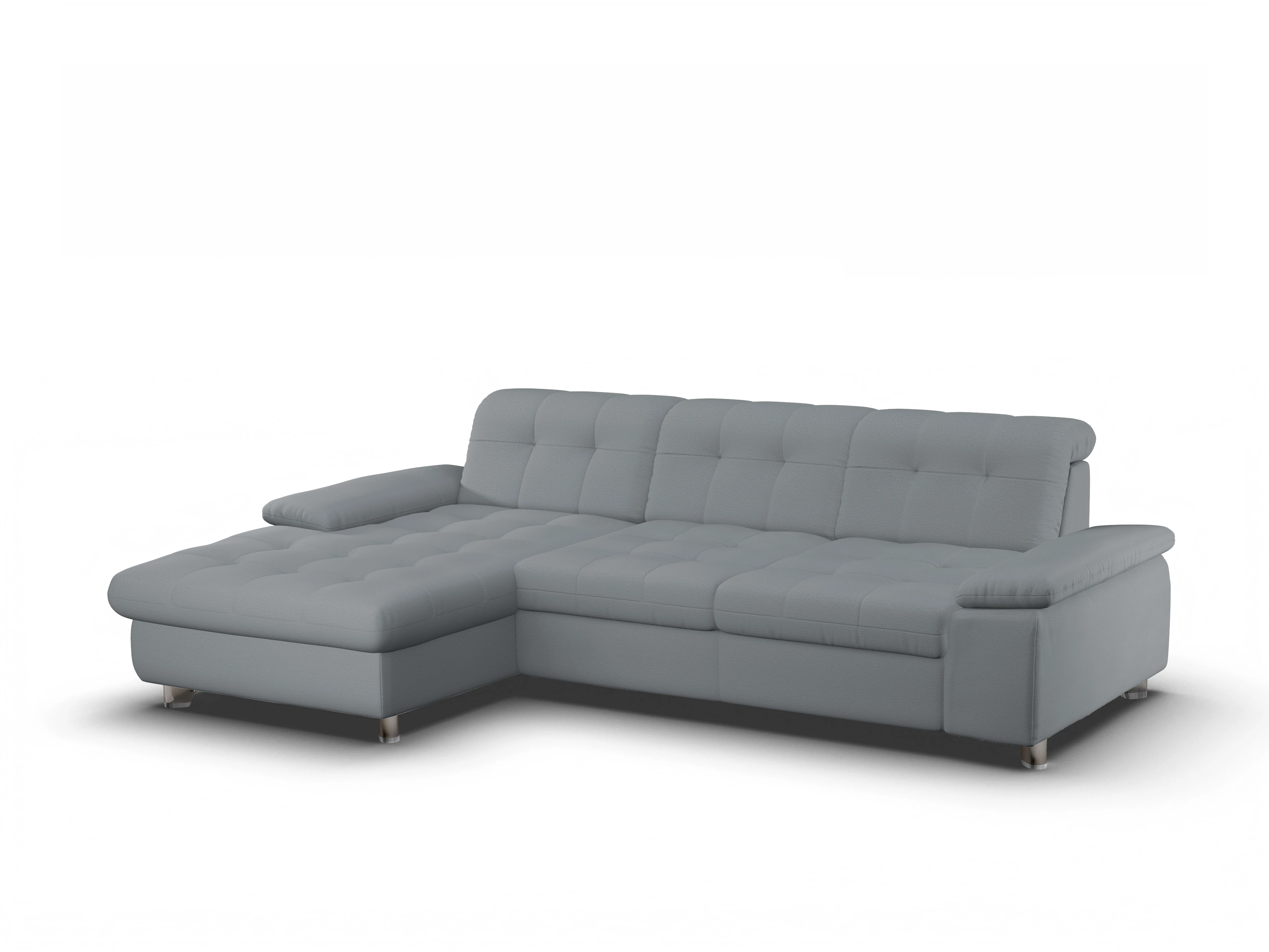 Sitz Concept smart 1012 Canape Large L Ansicht des Produktes SC Smart 1012 Ecksofa links Abschluss offen in Stoff Grau