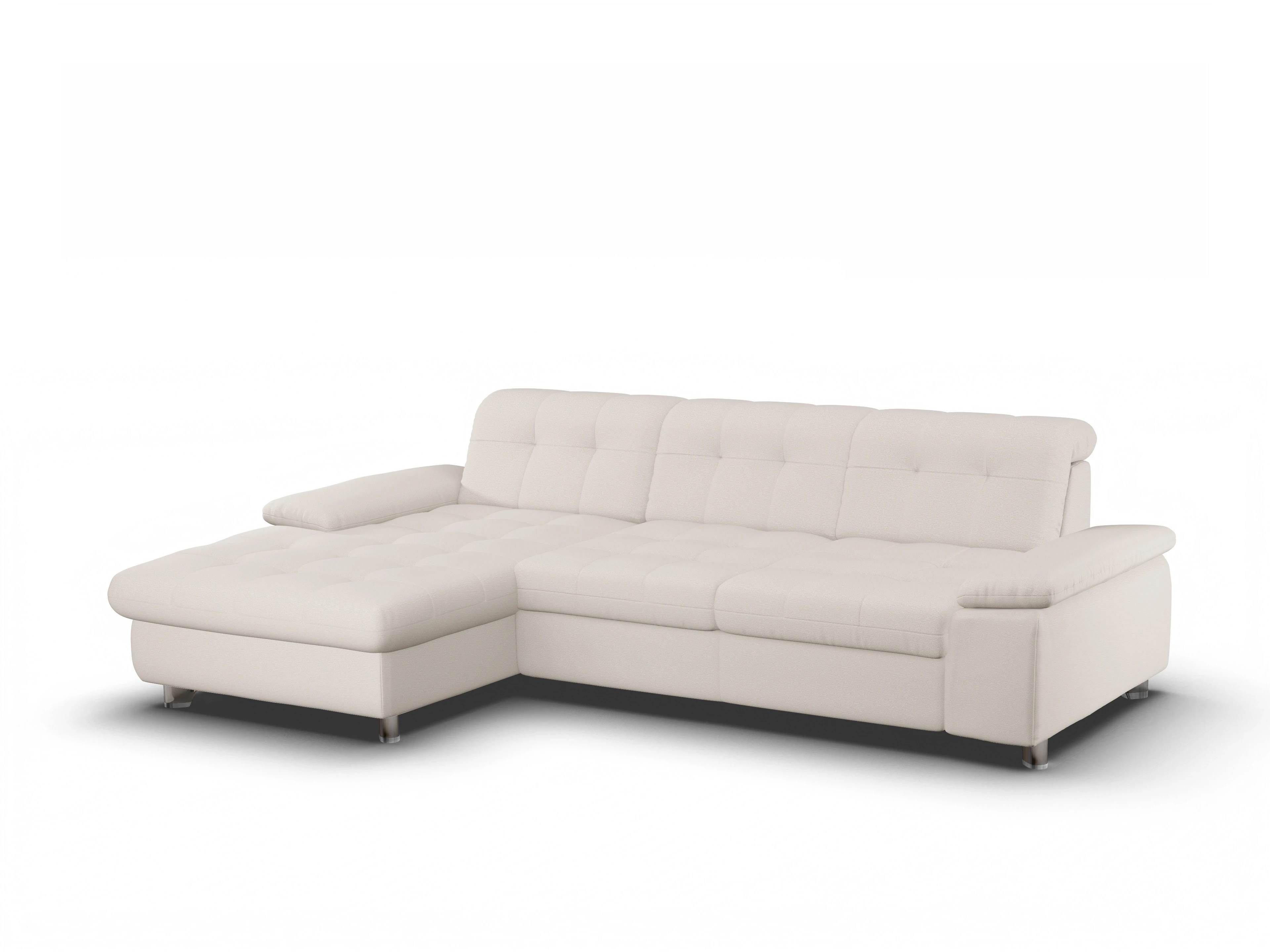 Sitz Concept smart 1012 Canape Large L Ansicht des Produktes SC Smart 1012 Ecksofa links Abschluss offen in Stoff Beige