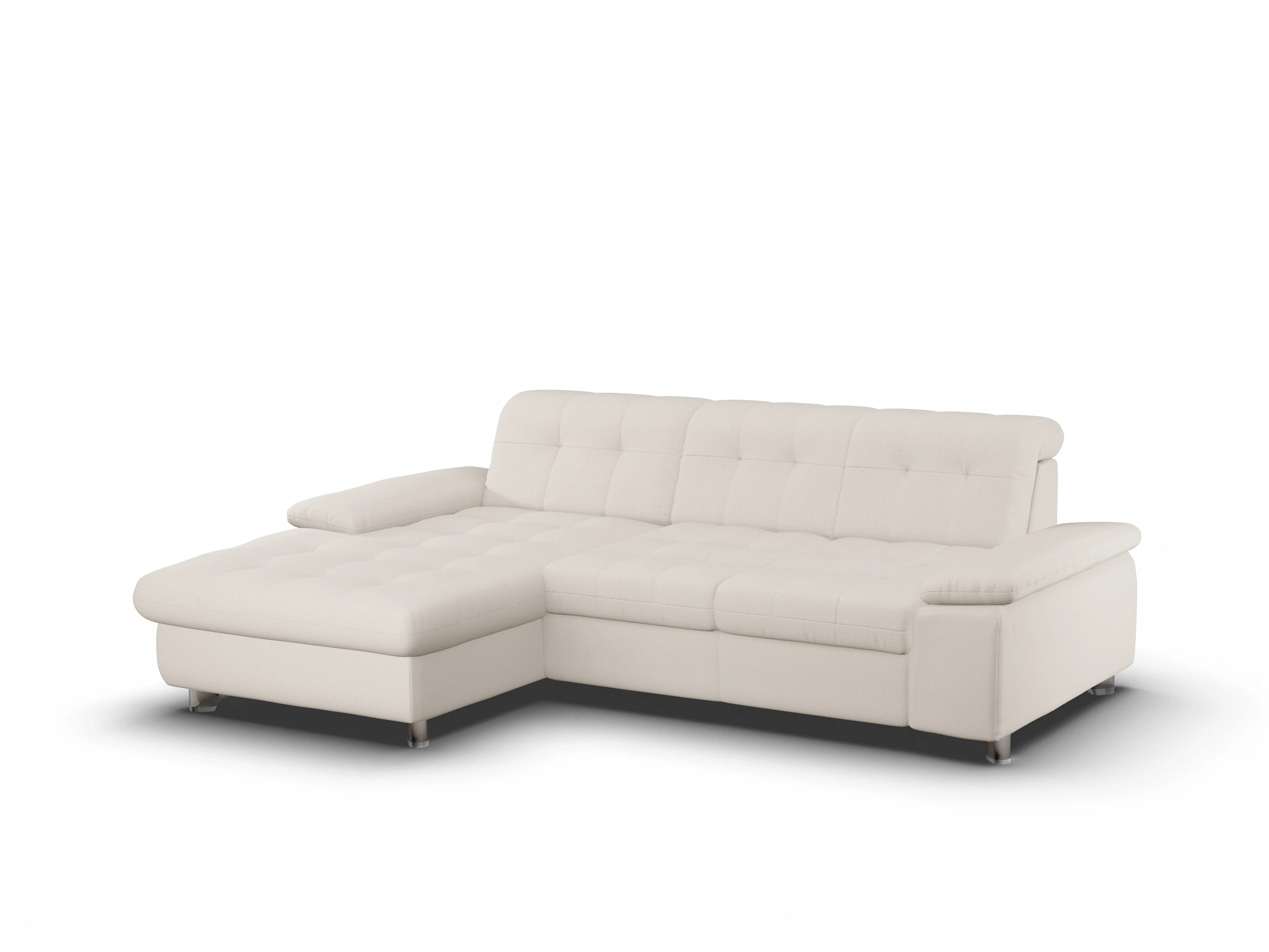 Sitz Concept smart 1012 Canapé Medium L Ansicht des Produktes SC Smart 1012 Ecksofa links Abschluss offen in Stoff Beige