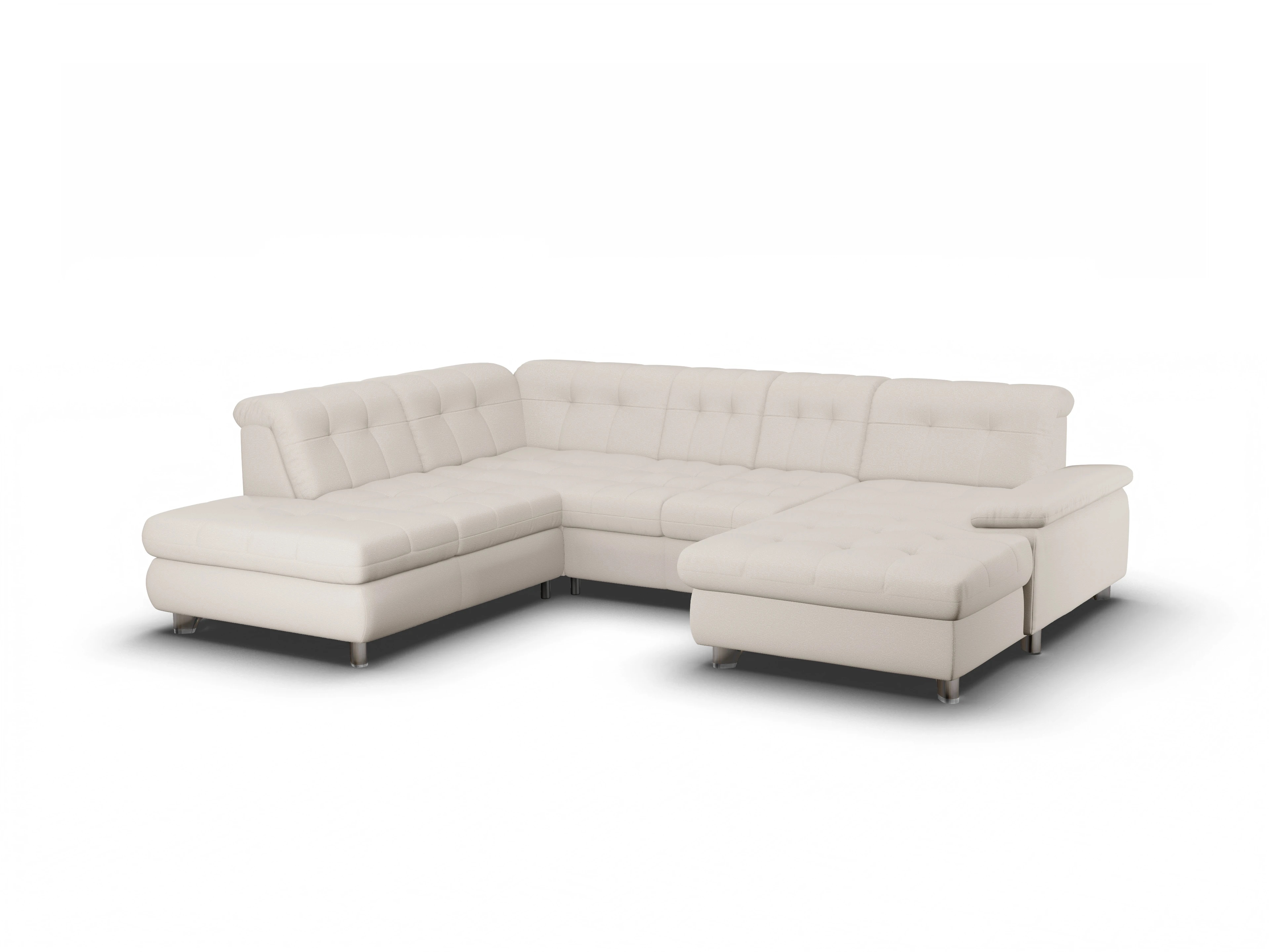 Sitz Concept smart 1012 Canapé Small SE1,5Aho R Ansicht des Produktes SC Smart 1012 Wohnlandschaft offen beidseitig in Stoff Beige