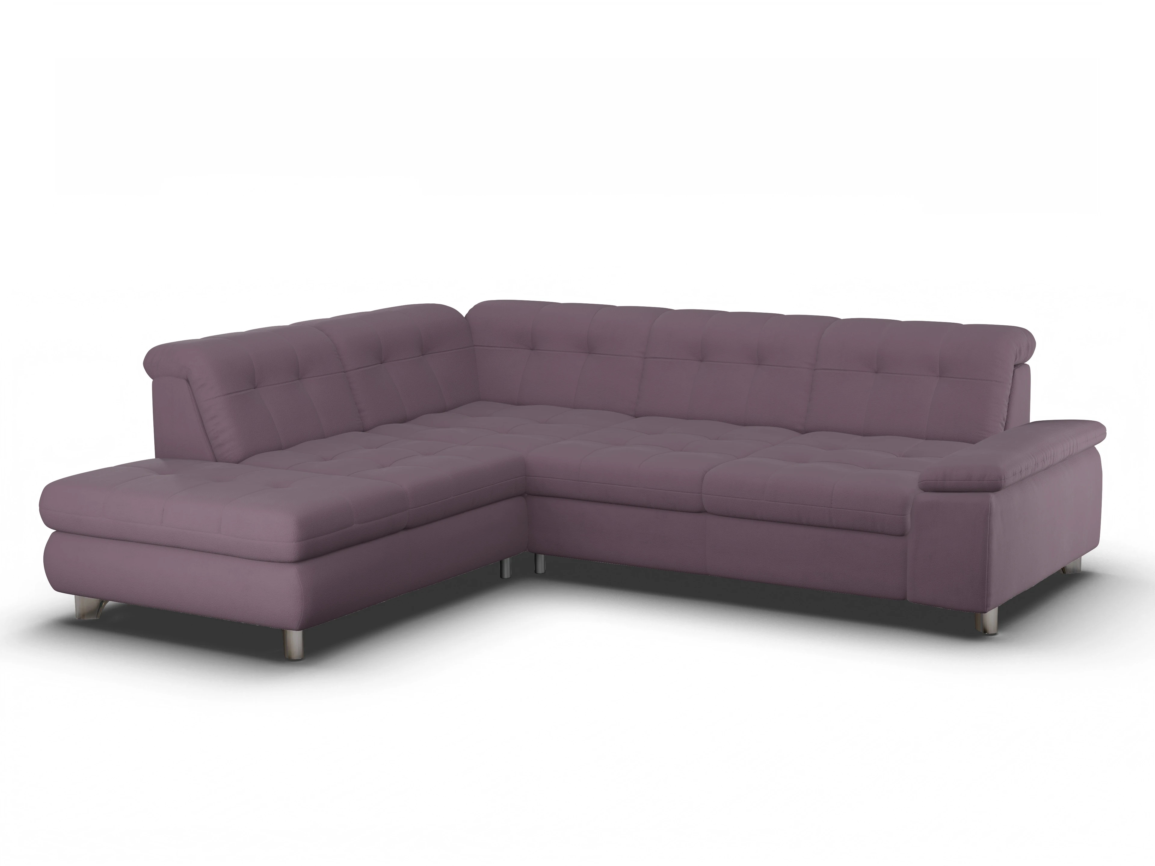 Ansicht des Produktes SC Smart 1012 Ecksofa links Abschluss offen in Stoff Rot