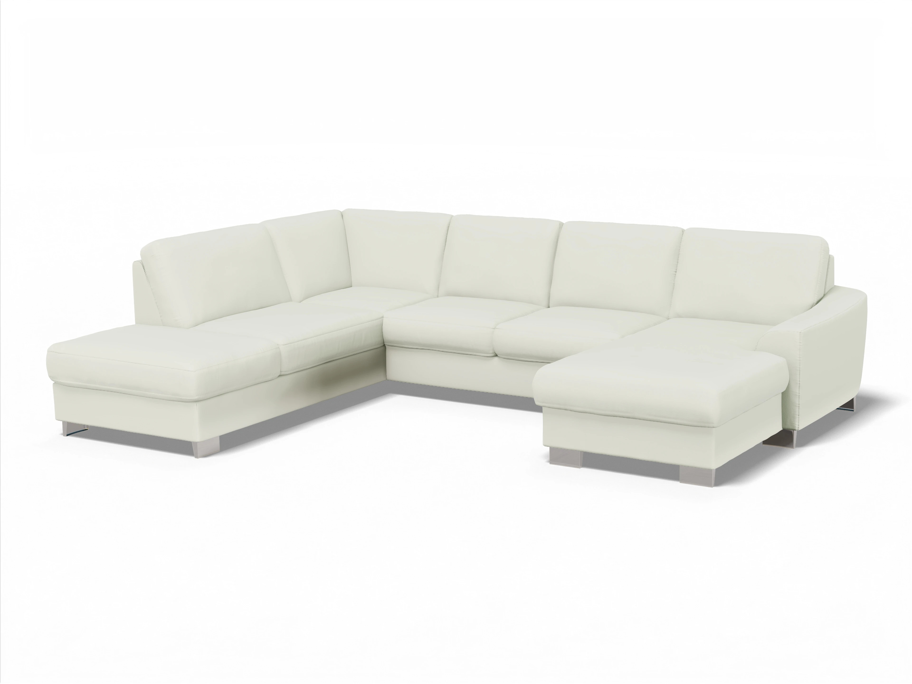 Ansicht des Produktes SC Family 1028 Wohnlandschaft offen beidseitig in Stoff Beige