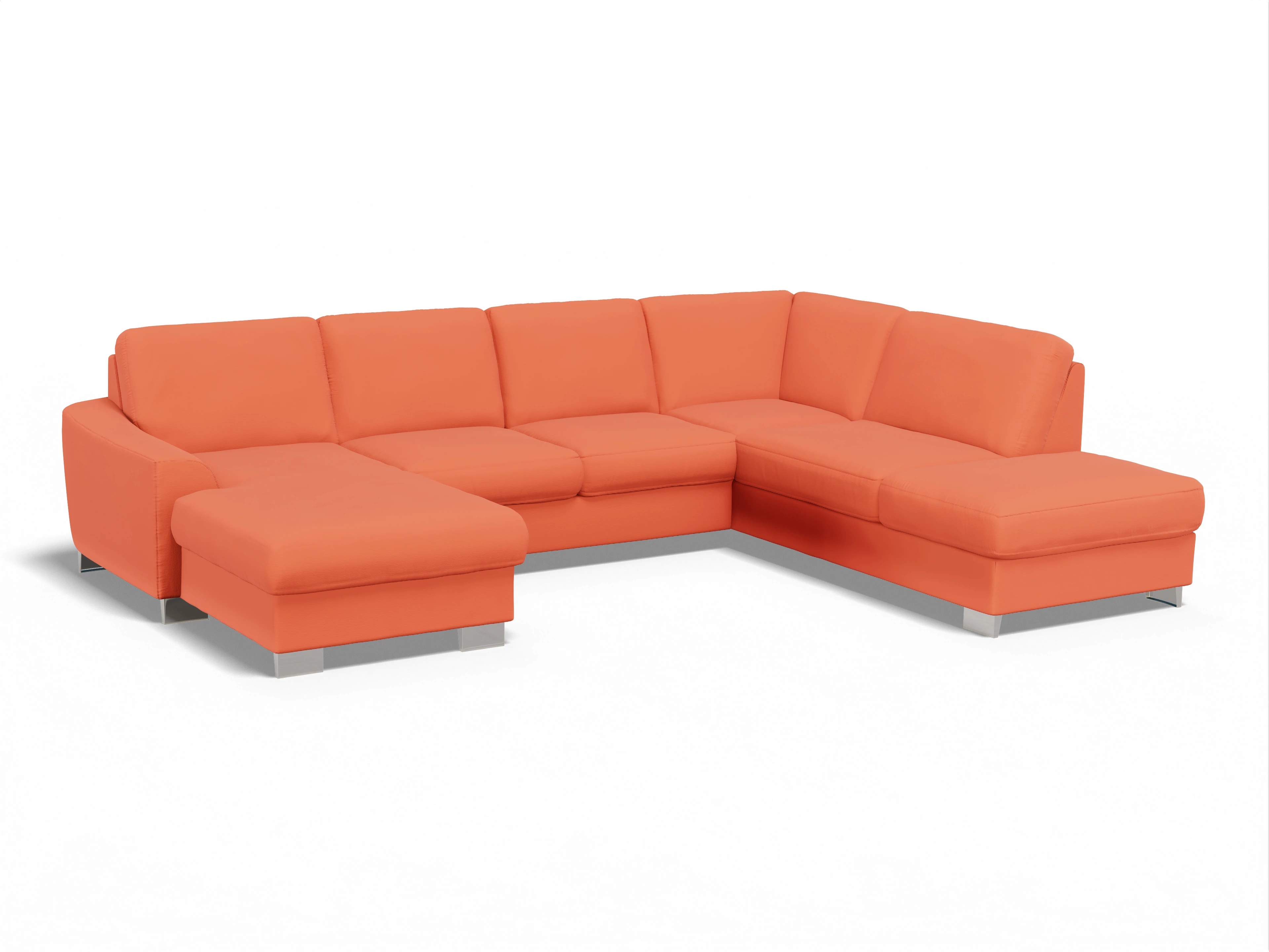 Sitz Concept Family 1028 CanKO Medium R Ansicht des Produktes SC Family 1028 Wohnlandschaft offen beidseitig in Stoff Orange