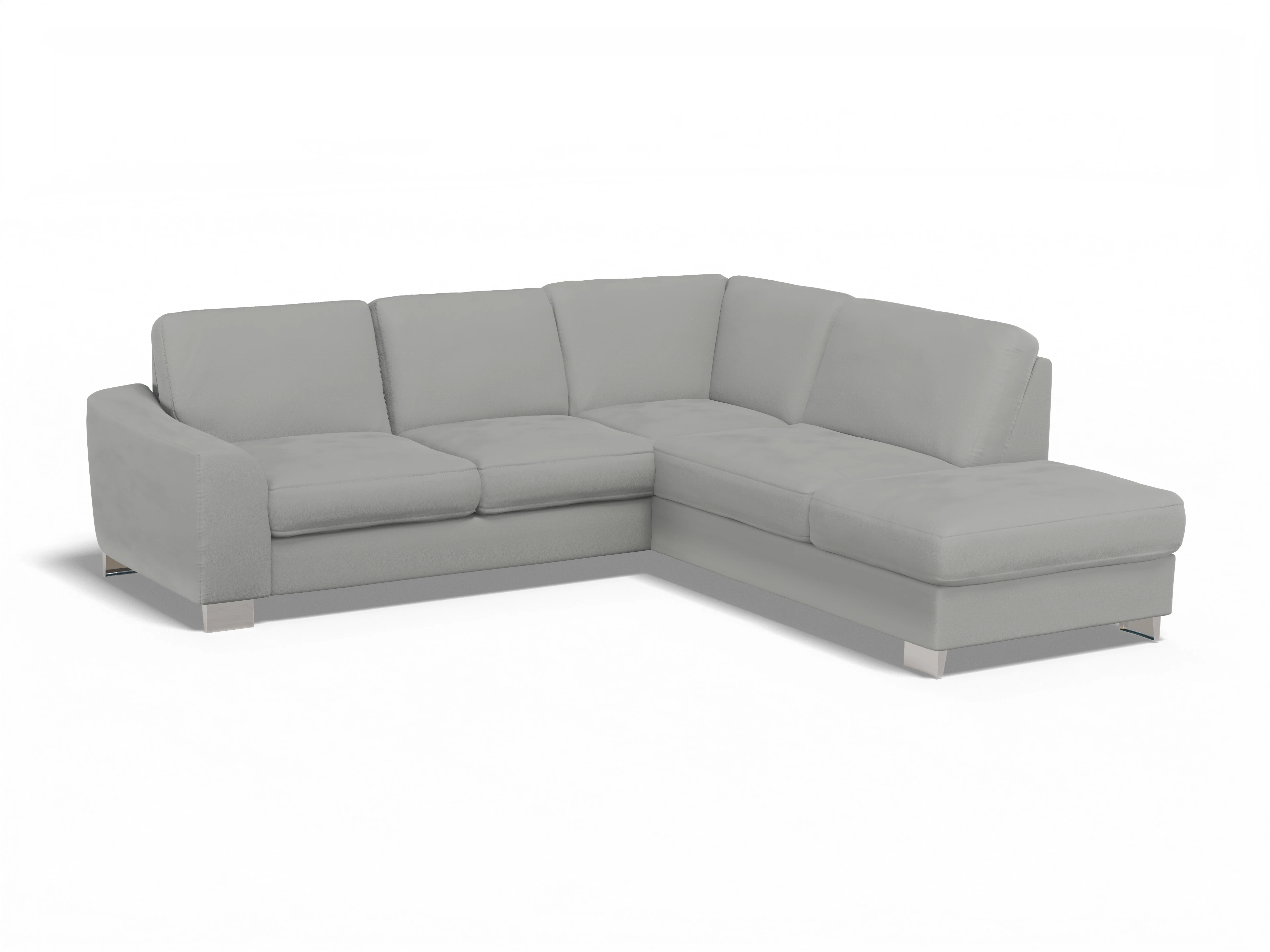 Sitz Concept Family 1028 KO Medium R Ansicht des Produktes SC Family 1028 Ecksofa rechts Abschluss offen in Stoff Grau