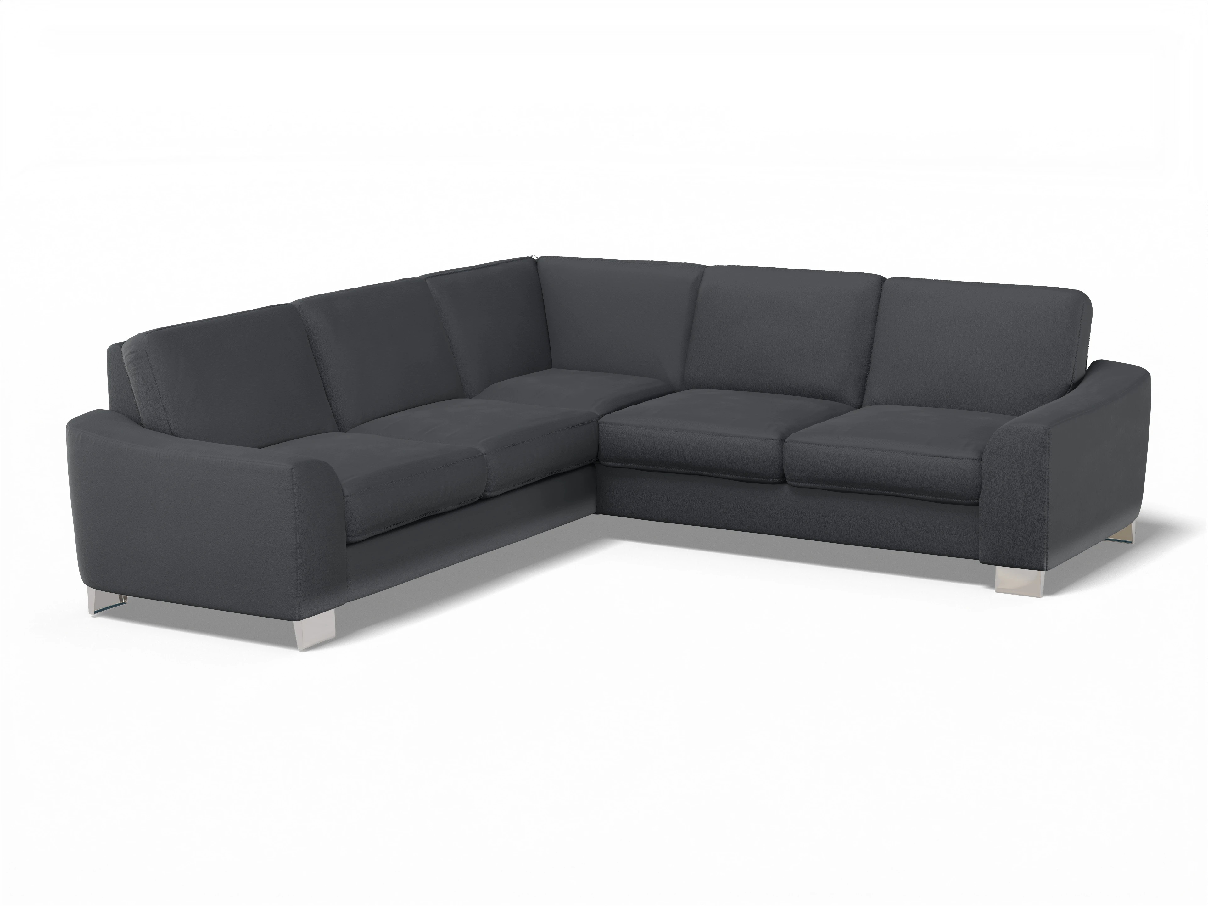 Ansicht des Produktes SC Family 1028 Ecksofa gleichschenklig in Stoff Grau