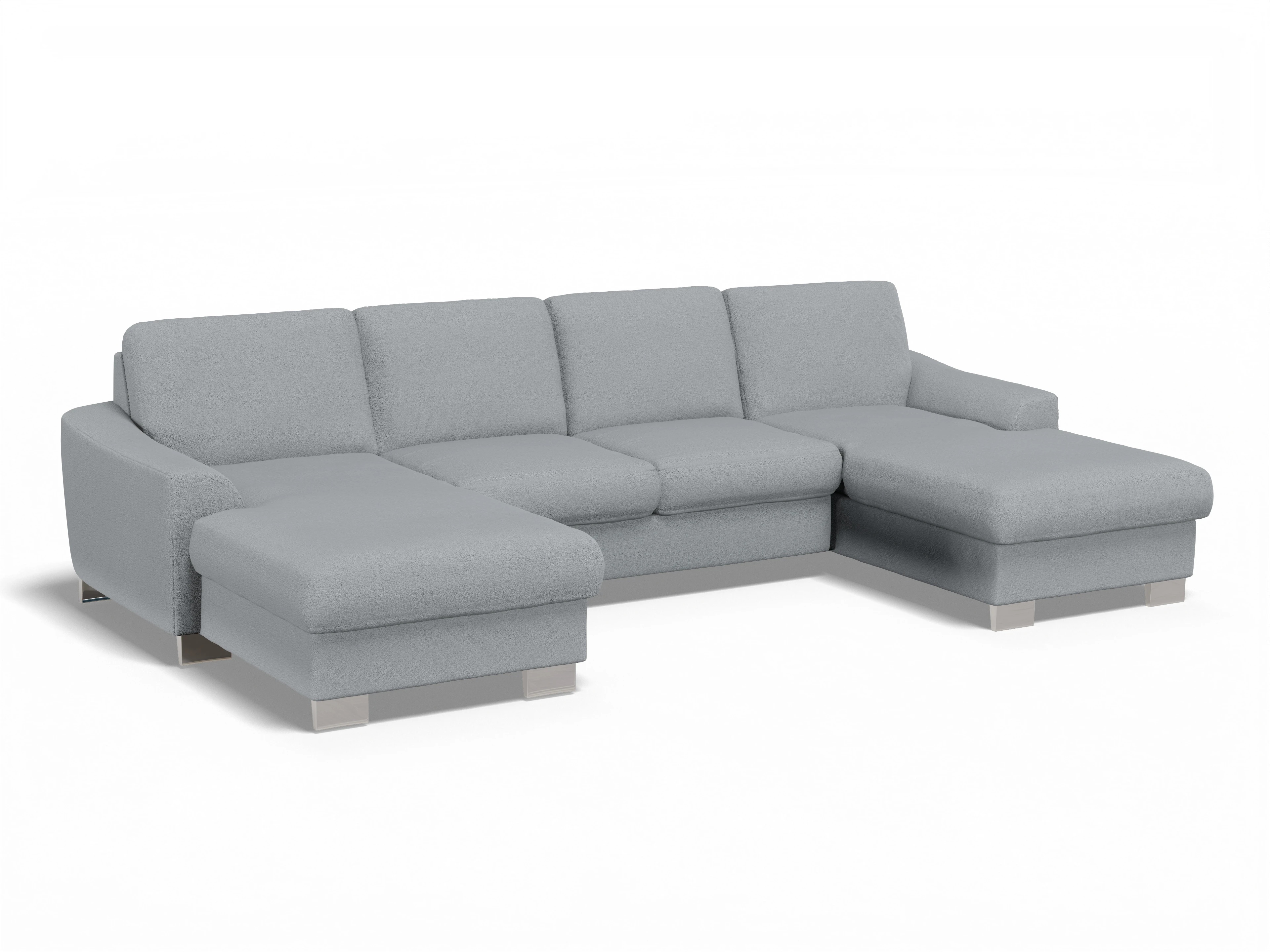 Sitz Concept Family 1028 Canapé Medium Ansicht des Produktes SC Family 1028 Wohnlandschaft offen beidseitig in Stoff Grau