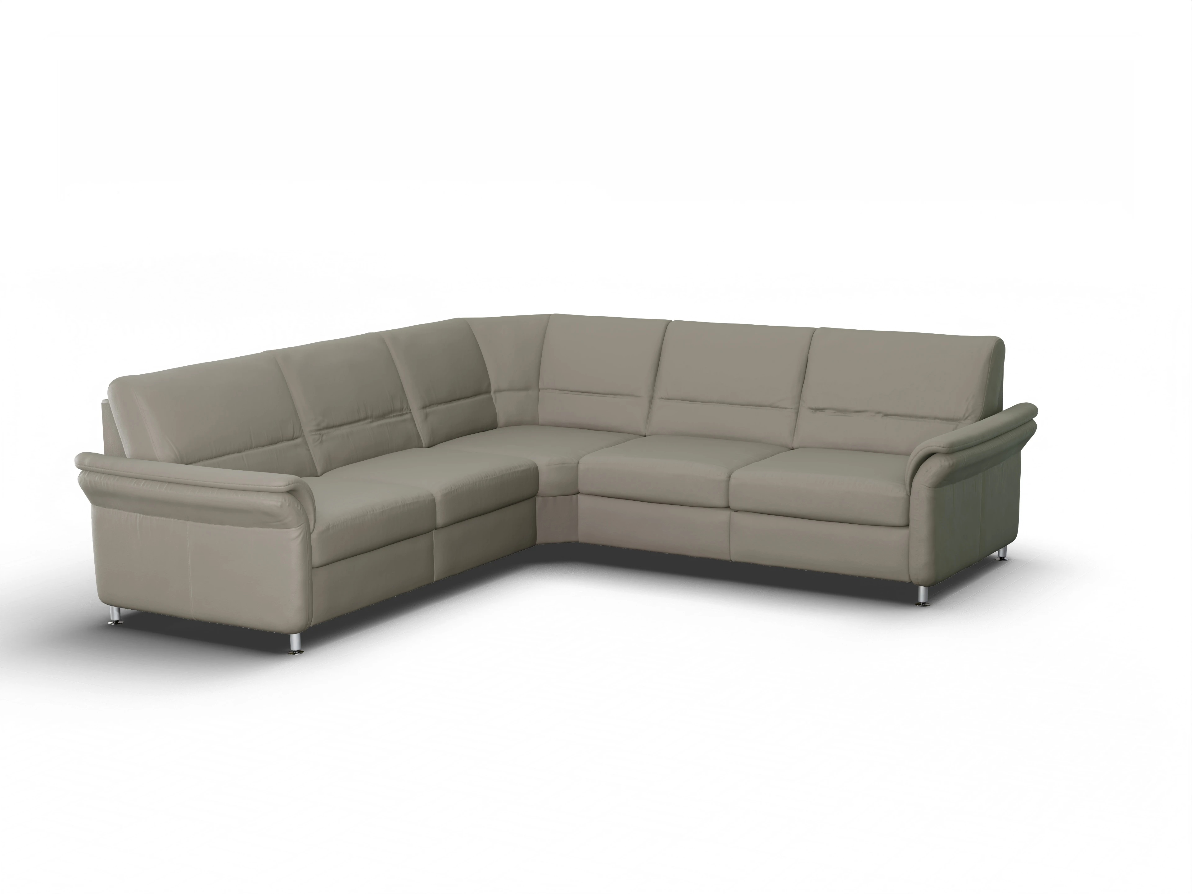 Sitz Concept Select 1010 Rundecke Medium Ansicht des Produktes SC Select 1010 Ecksofa gleichschenklig in Leder Grün