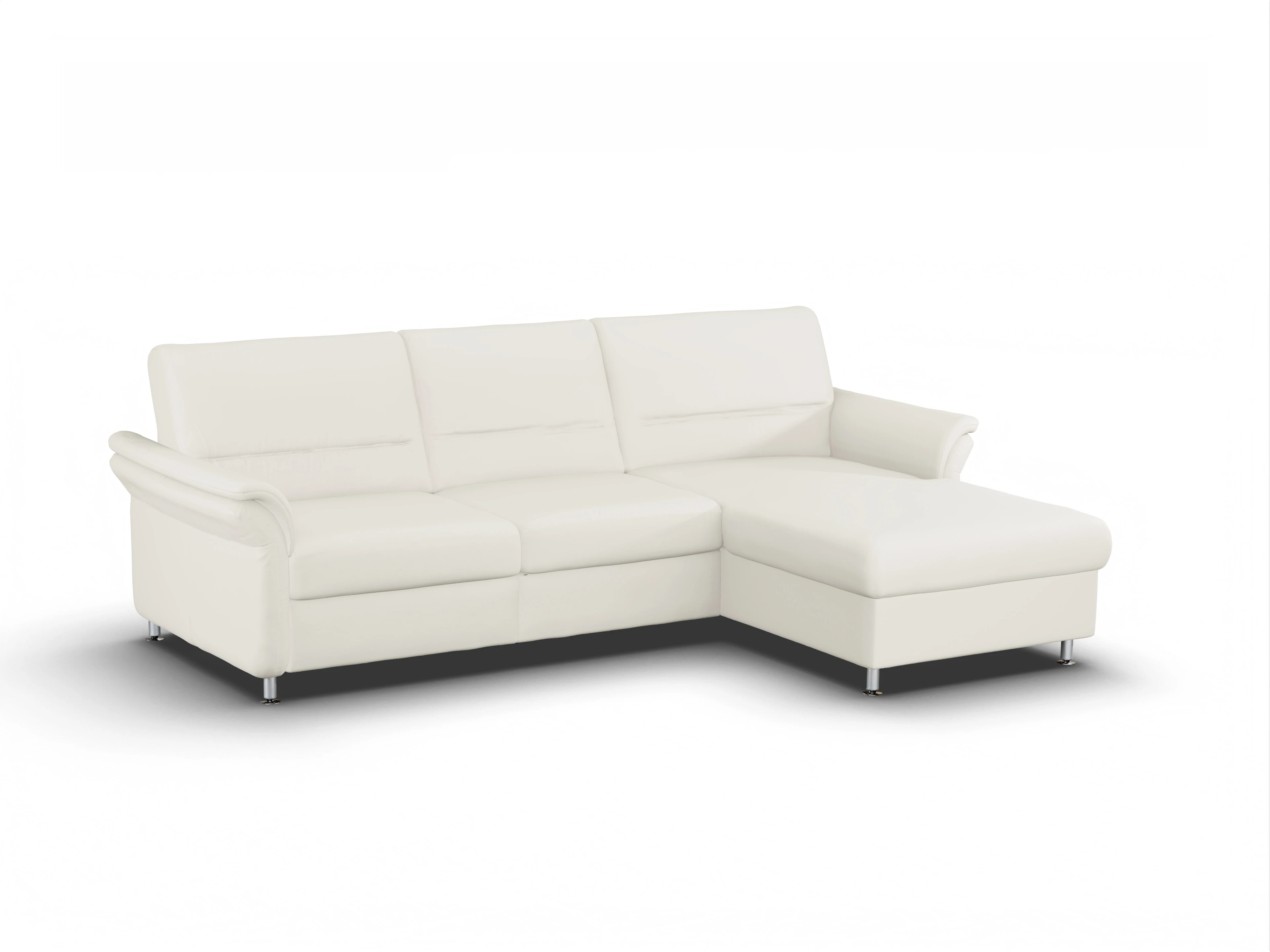 Ansicht des Produktes SC Select 1010 Ecksofa rechts Abschluss offen in Leder Beige