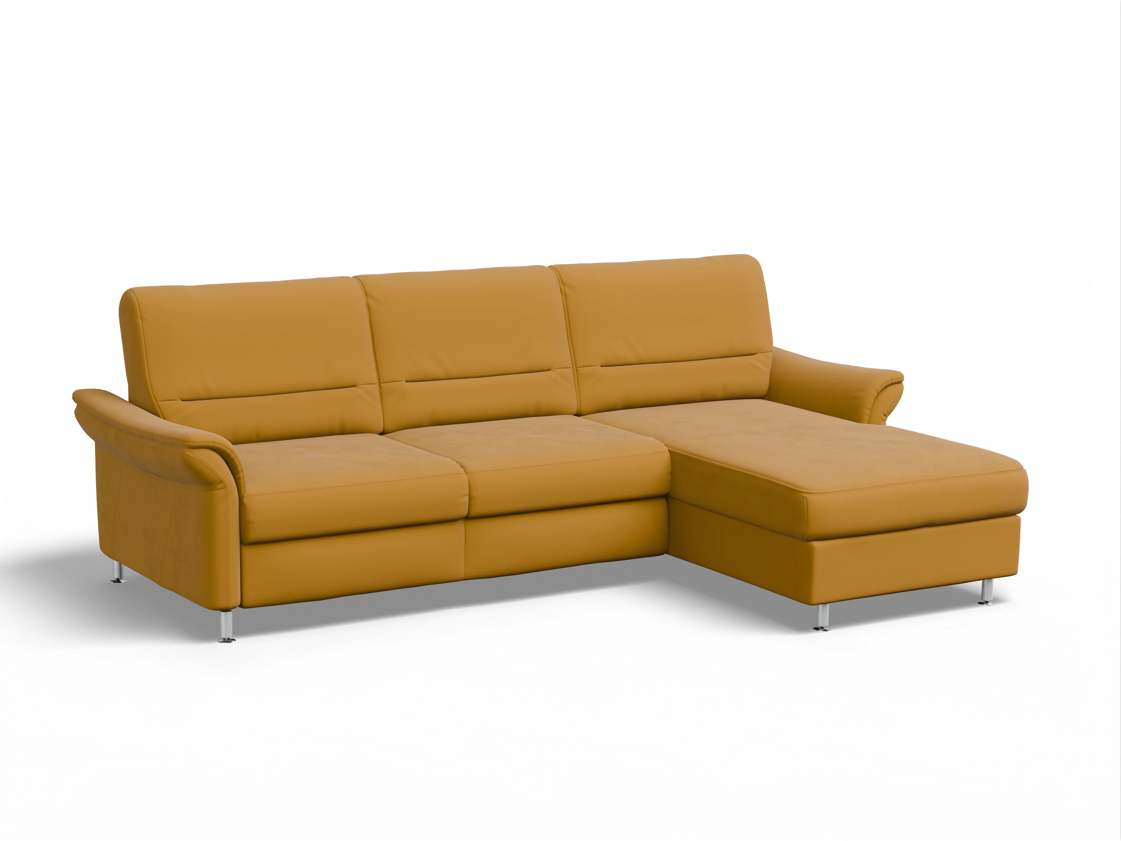 Sitz Concept Family 1010 Ecksofa Can 2,5 R Ansicht des Produktes SC Family 1010 Ecksofa rechts Abschluss offen in Stoff Orange