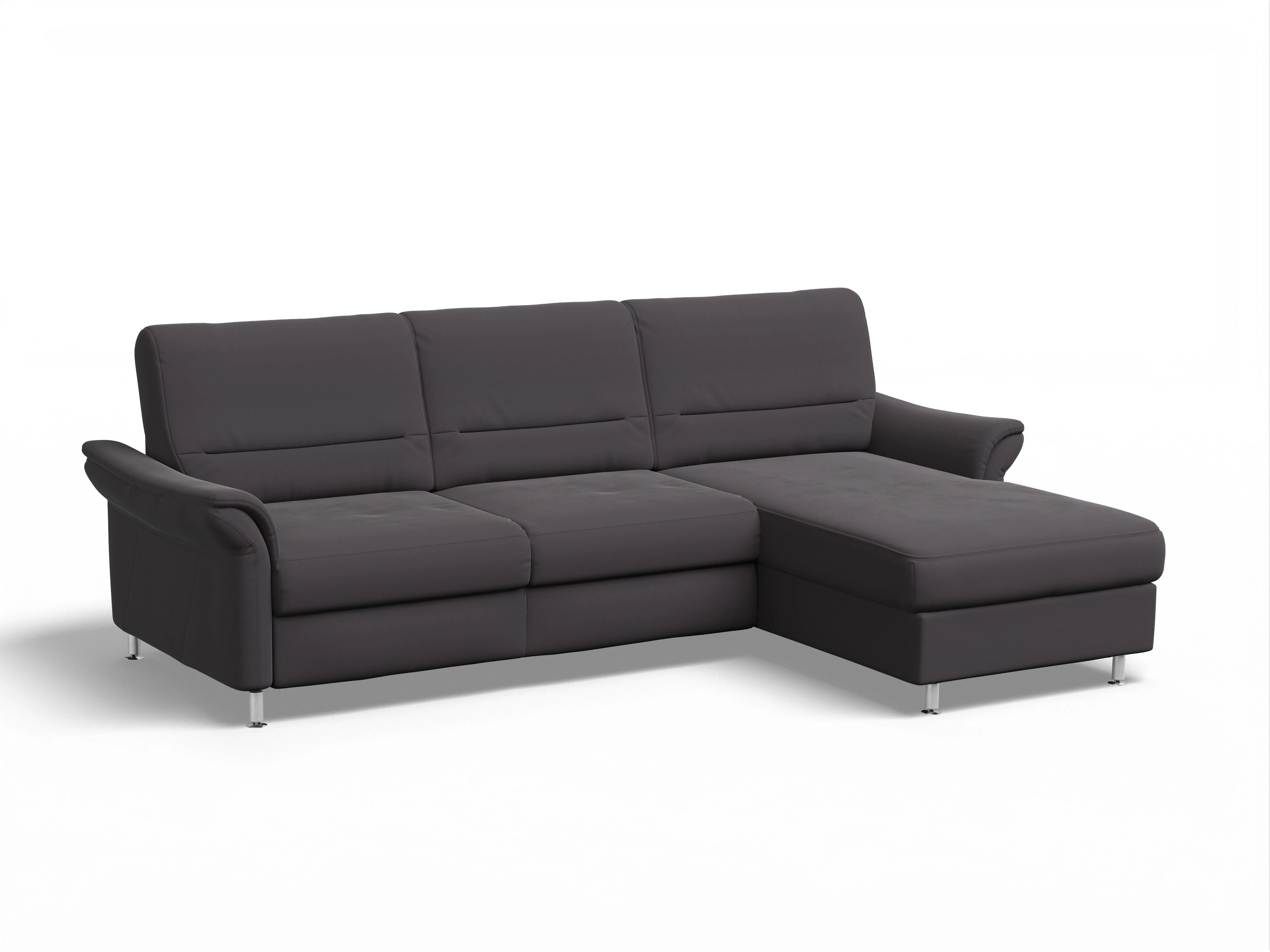 Sitz Concept Family 1010 Ecksofa Can 2,5 R Ansicht des Produktes SC Family 1010 Ecksofa rechts Abschluss offen in Stoff Lila