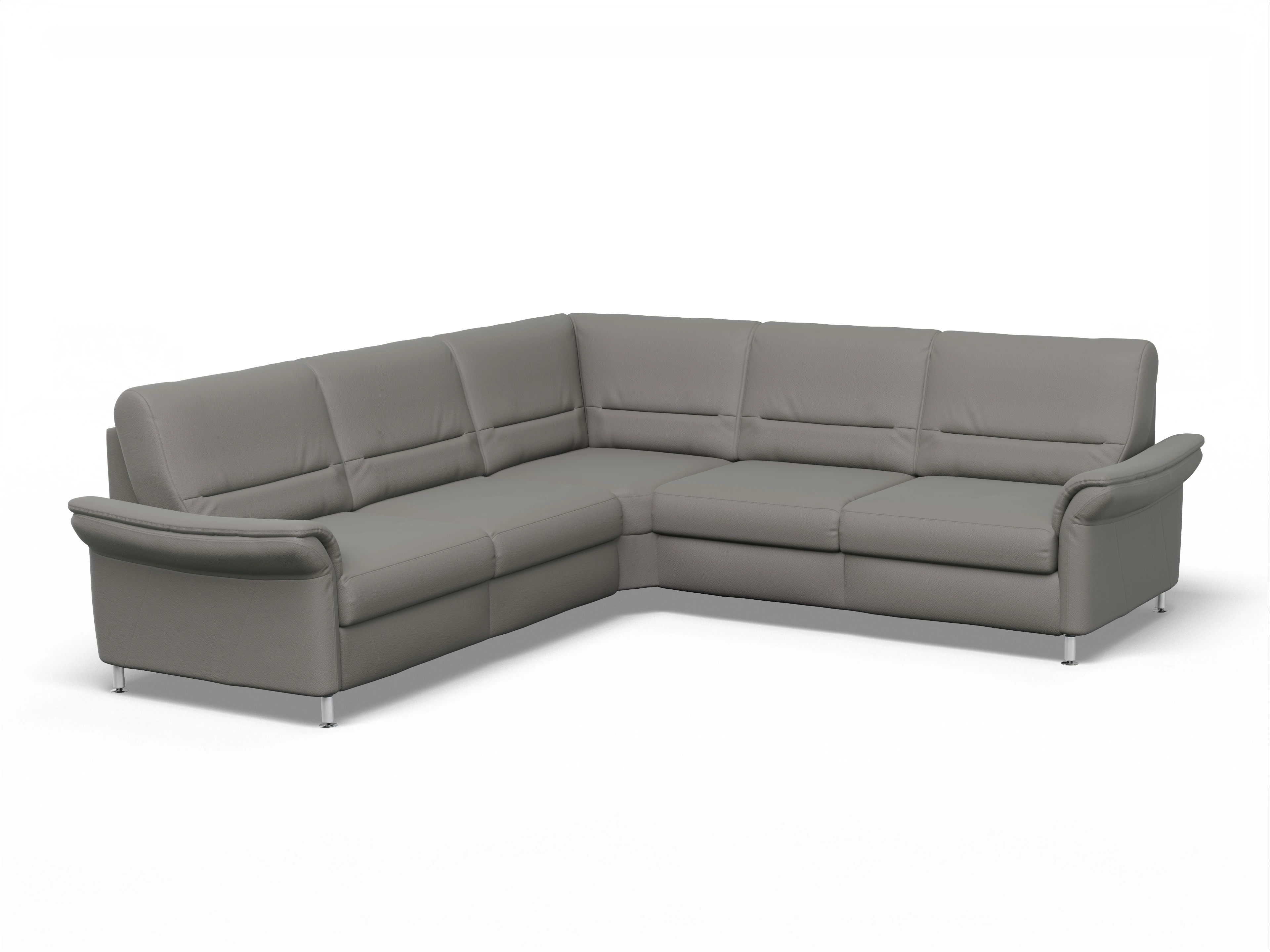 Ansicht des Produktes SC Family 1010 Ecksofa gleichschenklig in Stoff Grau