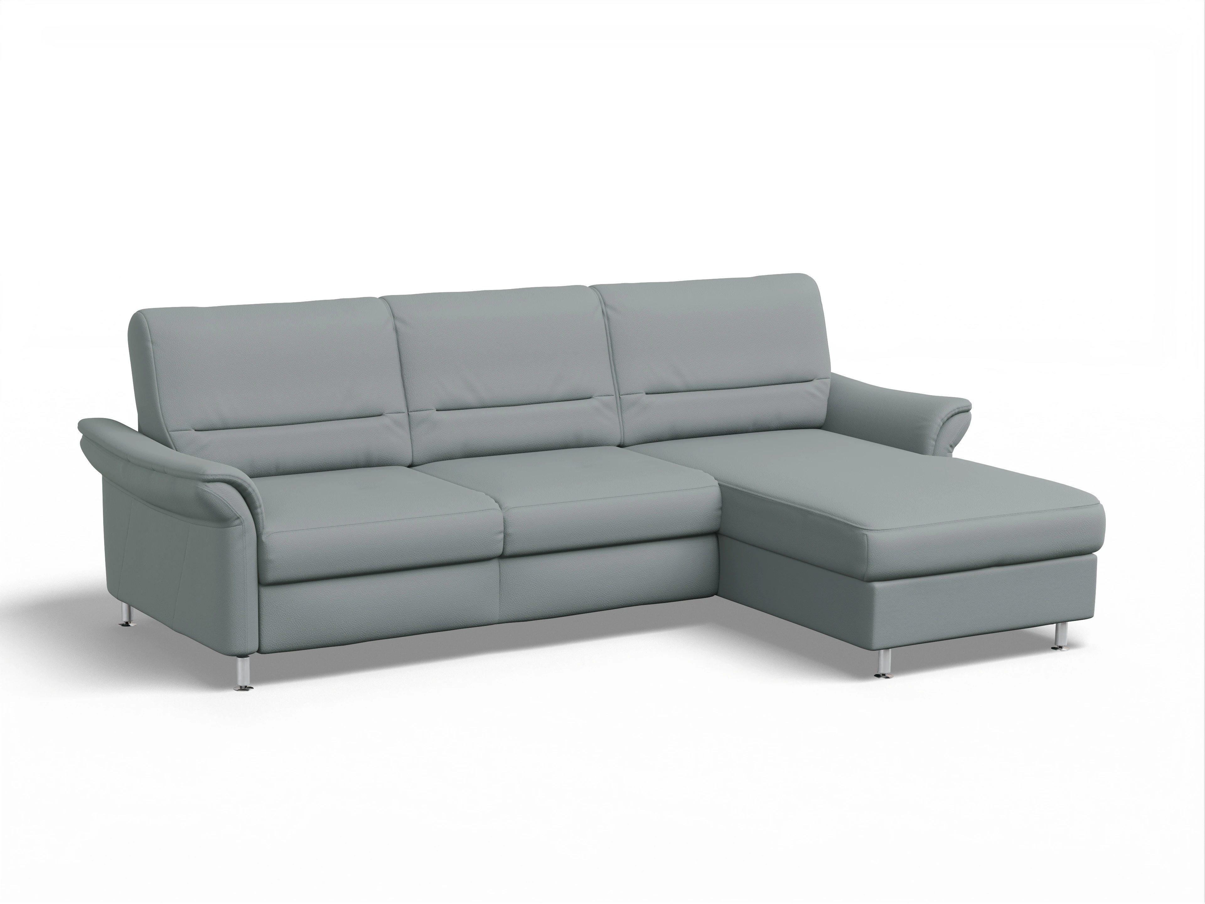 Sitz Concept Family 1010 Ecksofa Can 2,5 R Ansicht des Produktes SC Family 1010 Ecksofa rechts Abschluss offen in Stoff Grau