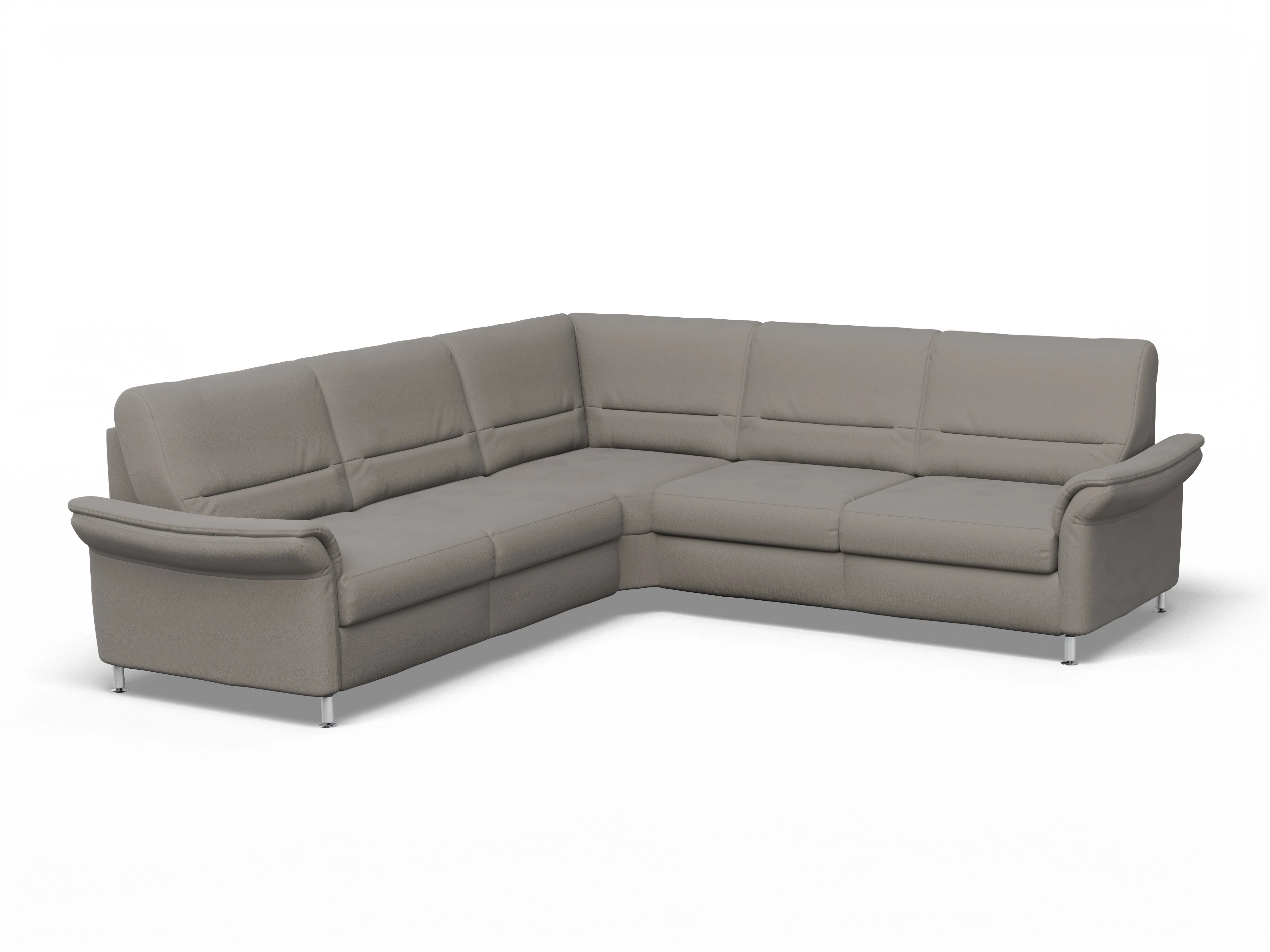 Sitz Concept Family 1010 Rundecke Medium Ansicht des Produktes SC Family 1010 Ecksofa gleichschenklig in Stoff Grau